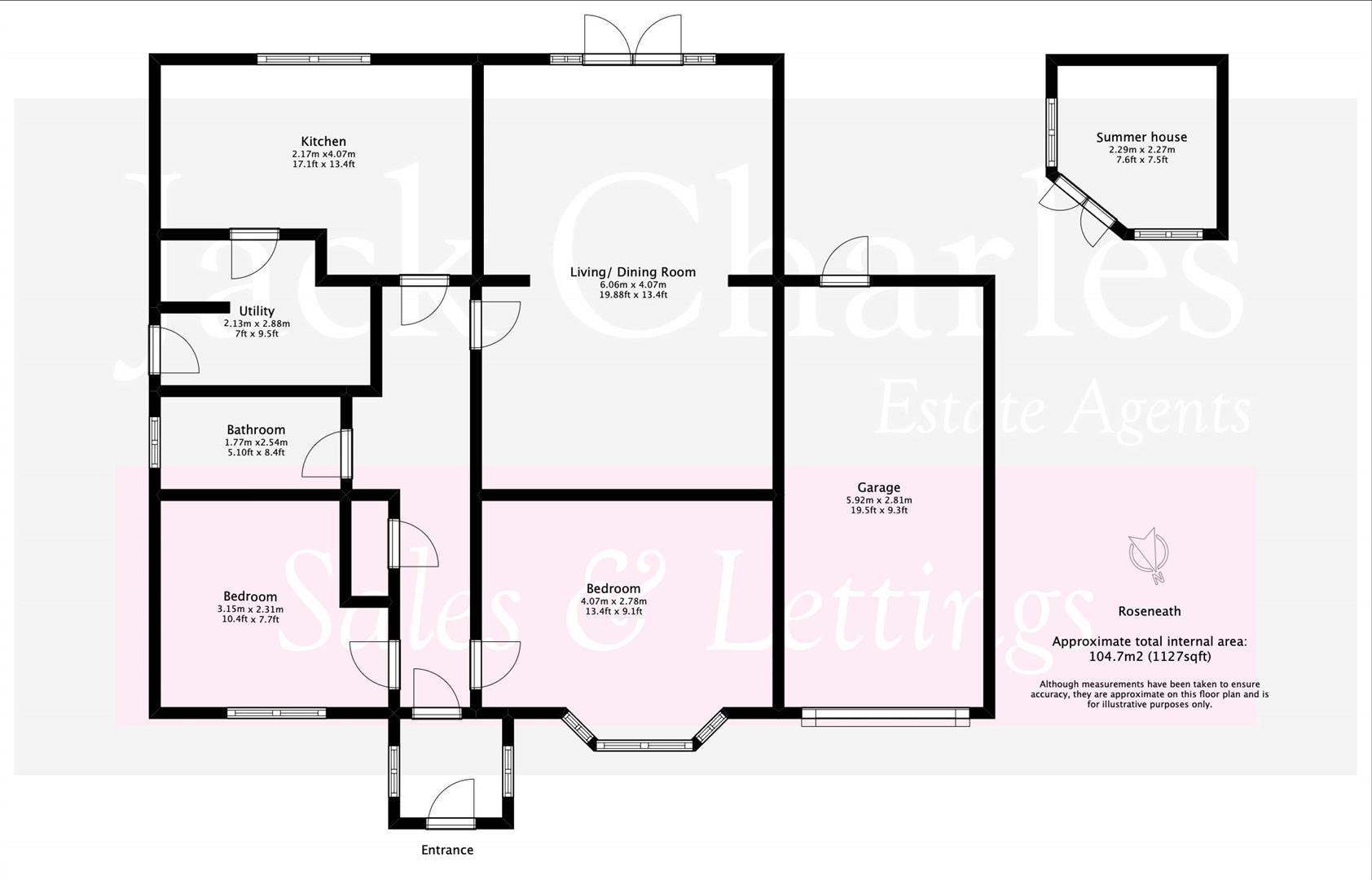 Brenchley Road, Horsmonden, Tonbridge TN12, 2 bedroom detached bungalow