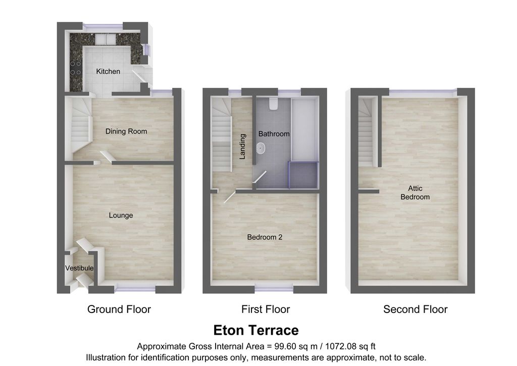 Eton Terrace, Mytholmroyd, Hebden Bridge HX7, 2 bedroom terraced house