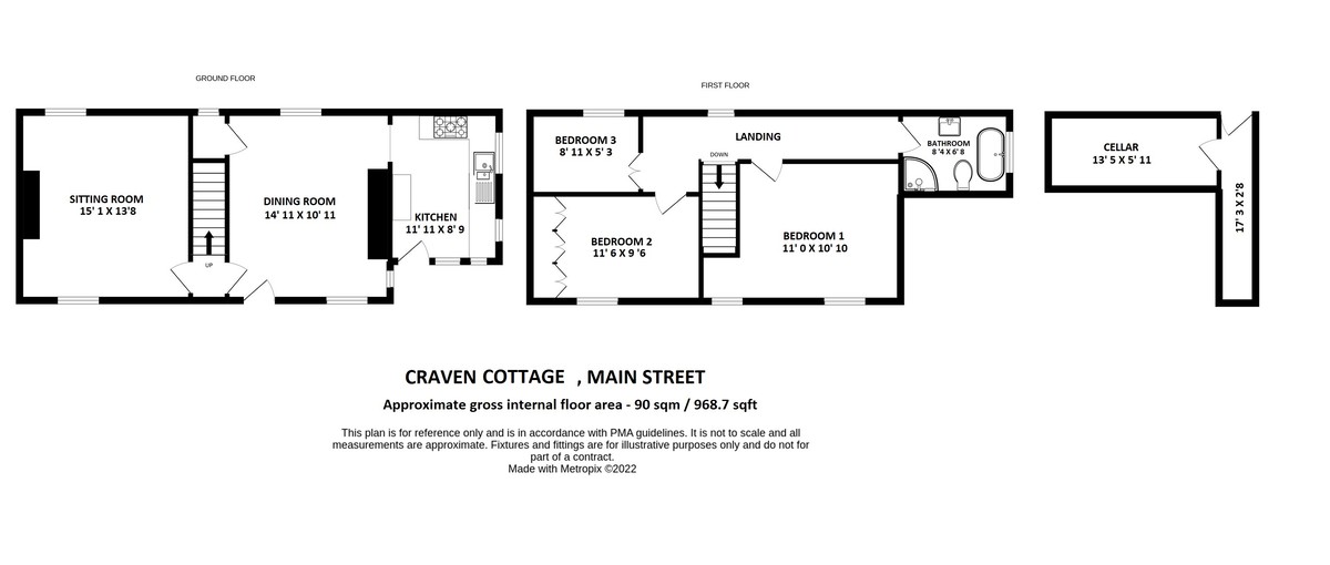 Main Street, Addingham, Ilkley LS29, 3 bedroom cottage for sale