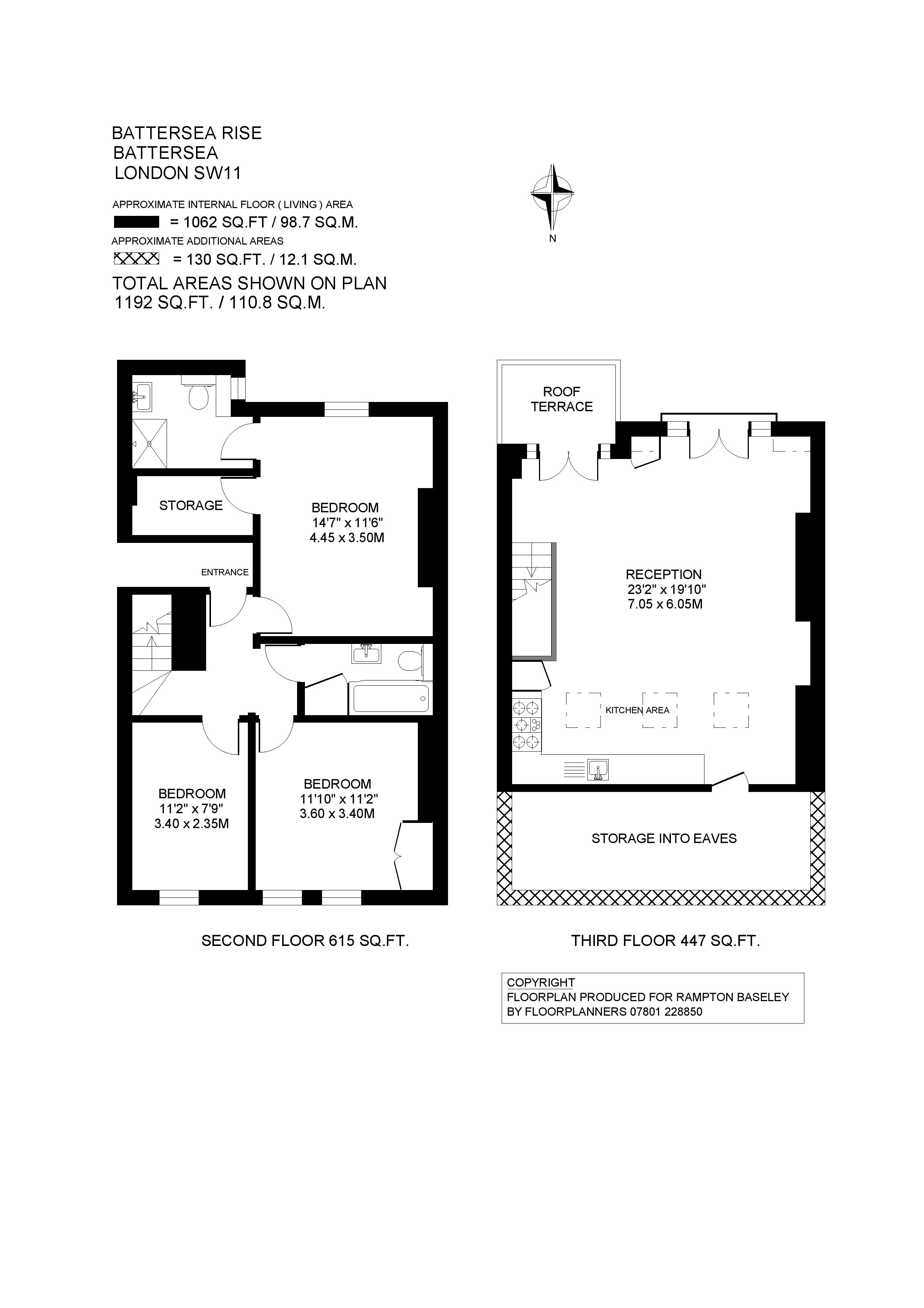 Battersea Rise, London SW11, 3 bedroom flat for sale 62758083