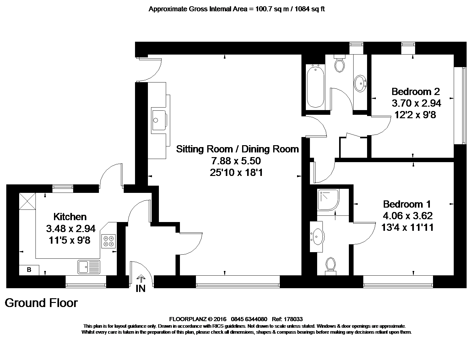 2 bed semidetached bungalow for sale in Haresfield Court, Haresfield