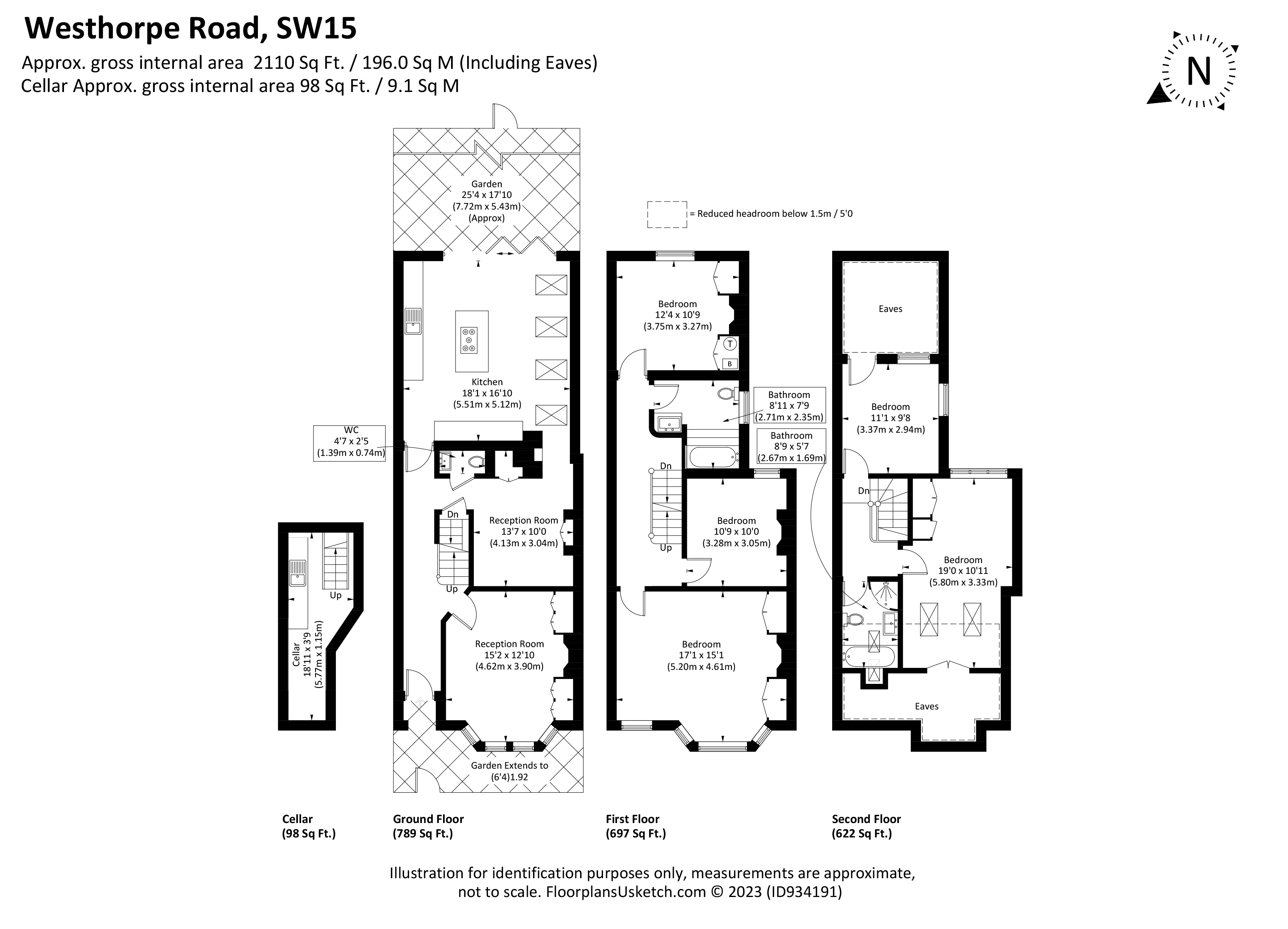 Westhorpe Road, Putney, London SW15, 5 bedroom terraced house for sale