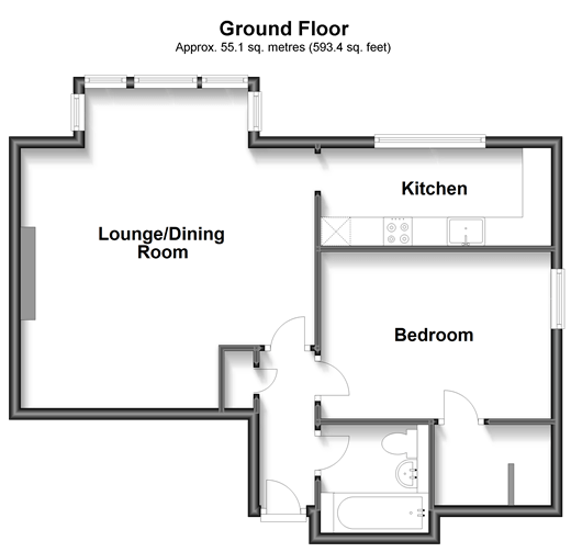 Preston Road, Brighton, East Sussex BN1, 1 bedroom flat for sale