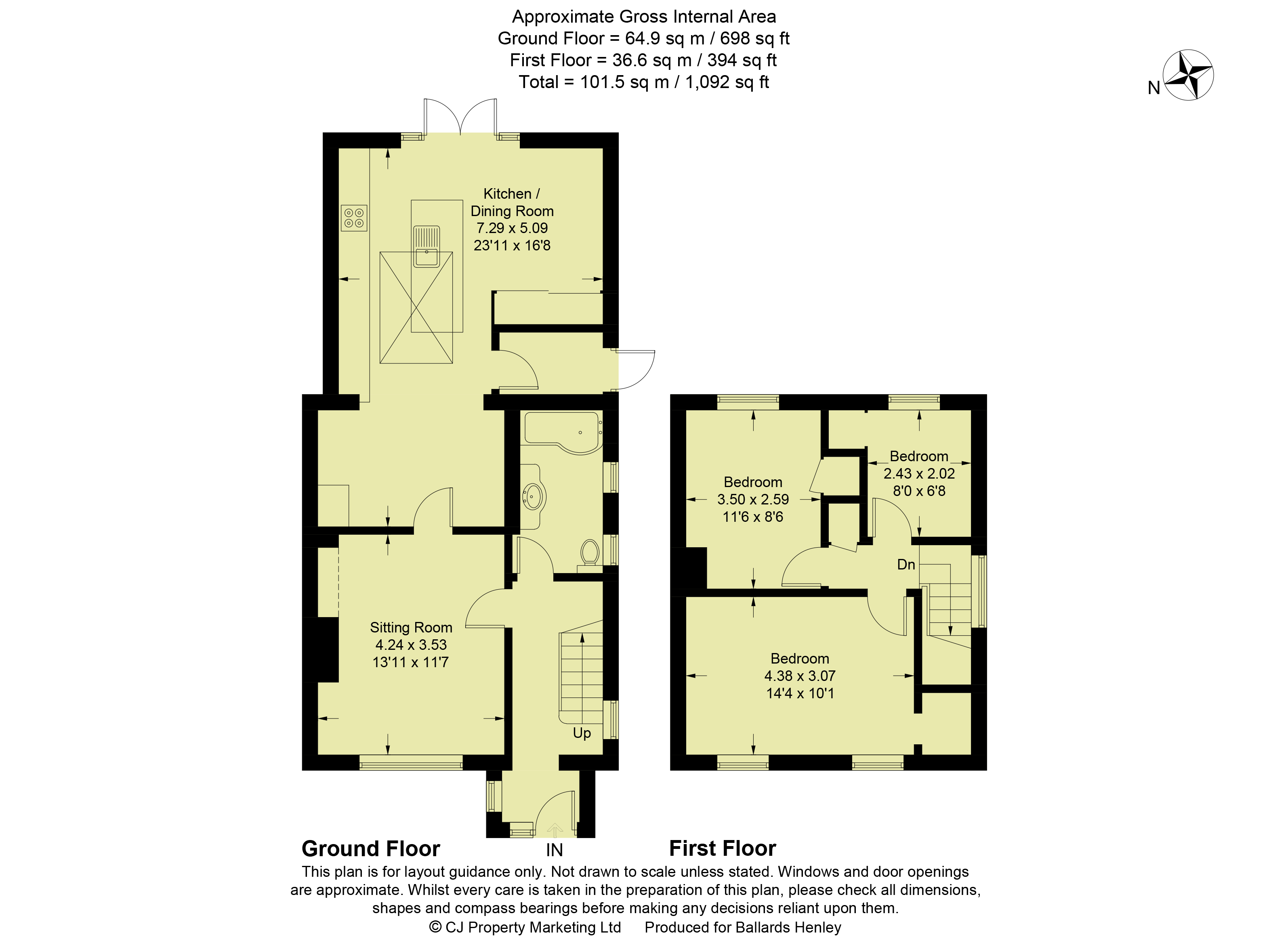 Gainsborough Road, HenleyOnThames, Oxfordshire RG9, 3 bedroom semi