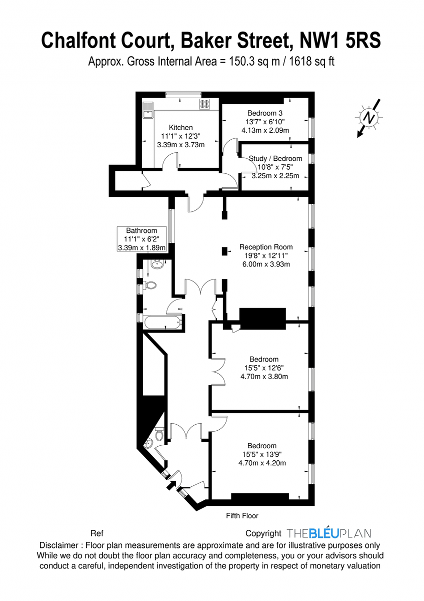 Chalfont Court, Baker Street NW1, 4 bedroom flat for sale 65079407