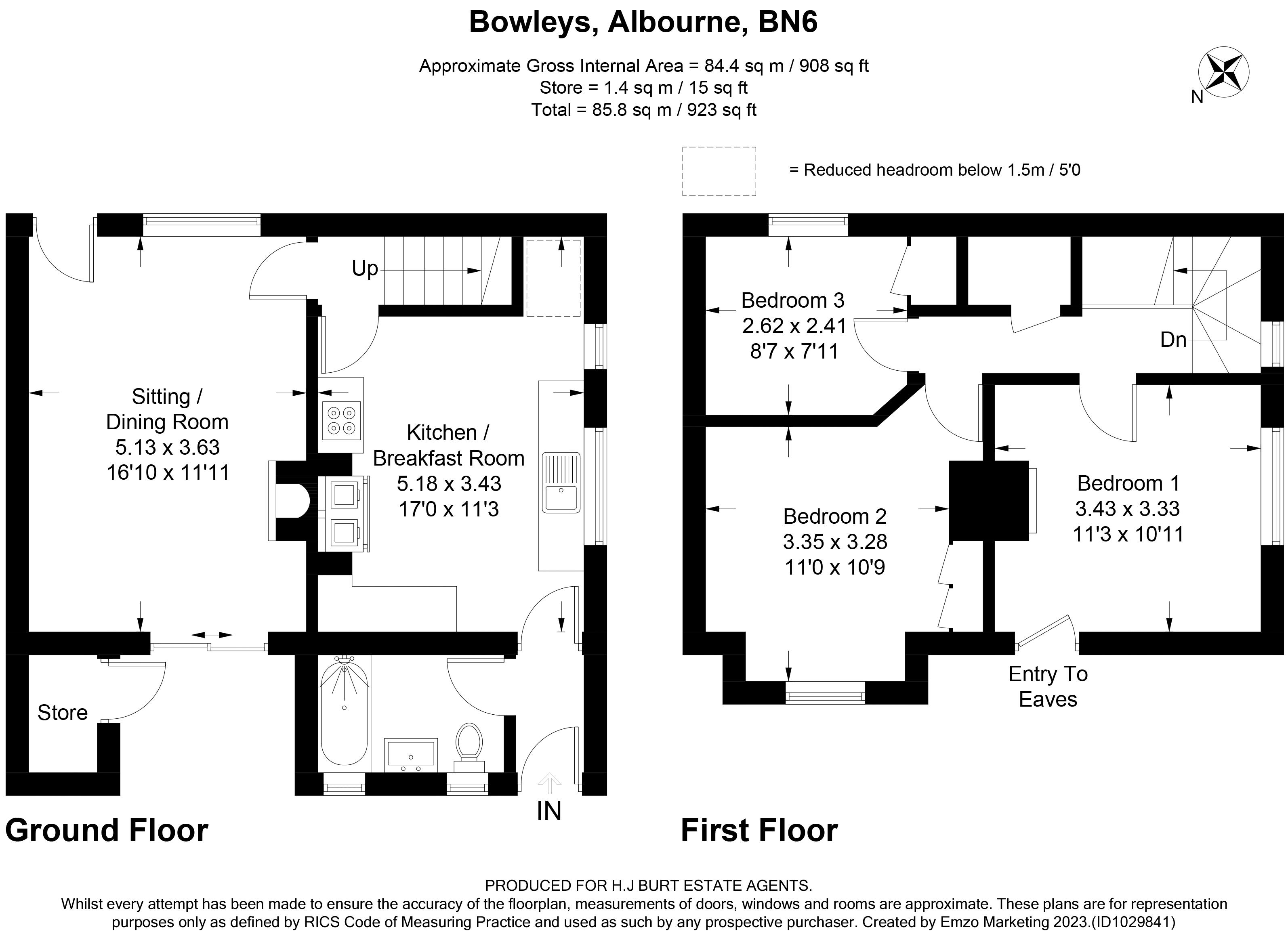 Church Lane, Albourne, Hassocks BN6, 3 bedroom semidetached house for