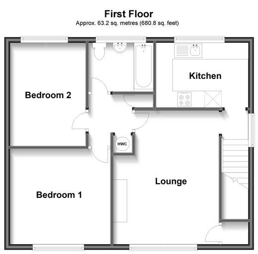 Kingsdown Avenue, South Croydon, Surrey CR2, 2 bedroom flat for sale