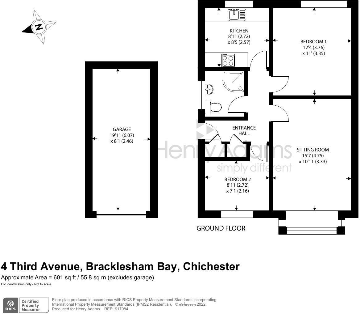 Third Avenue, Bracklesham Bay, Chichester PO20, 2 bedroom bungalow for