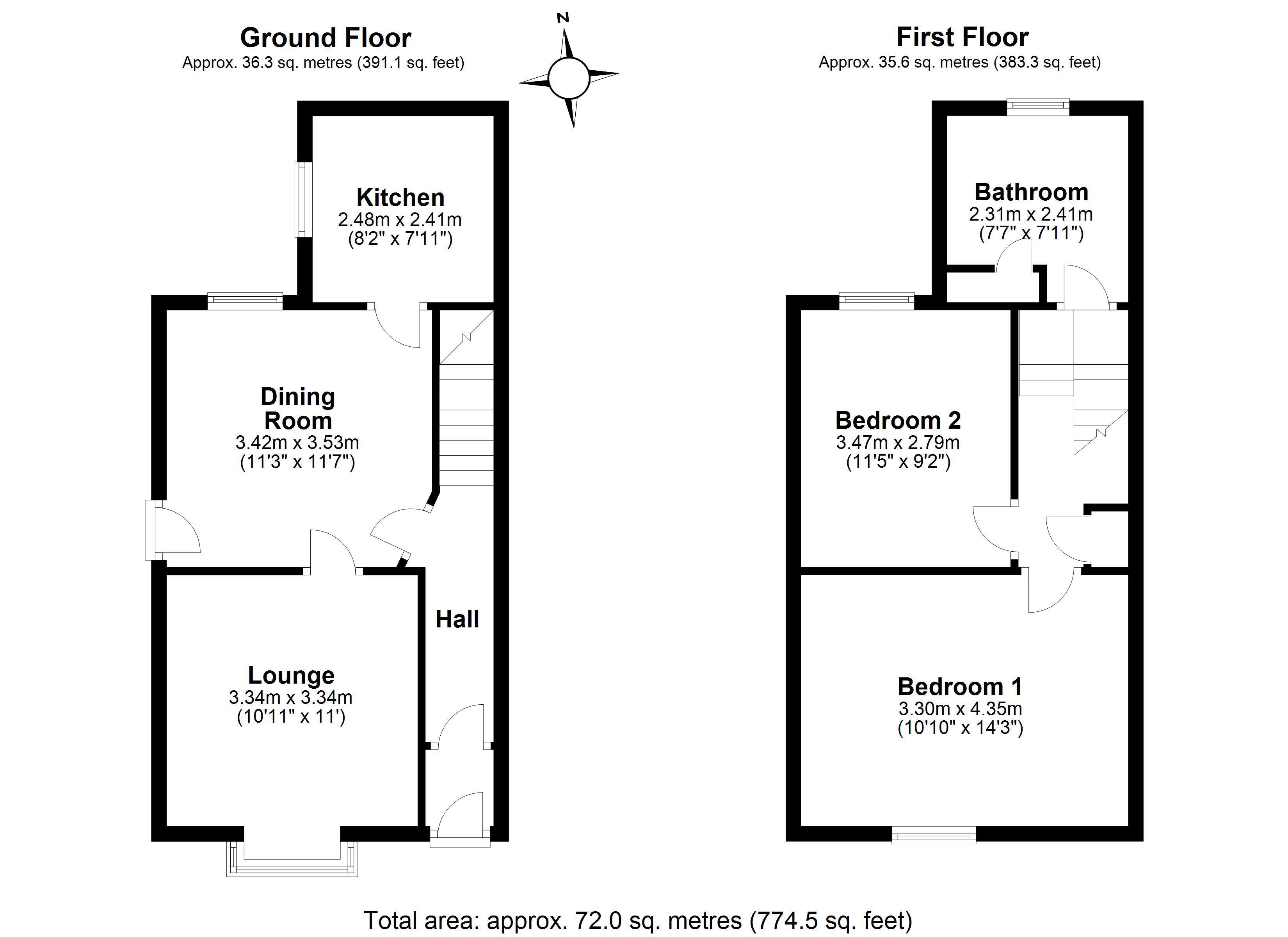 Newfield Terrace, Helsby, Frodsham WA6, 2 bedroom end terrace house for