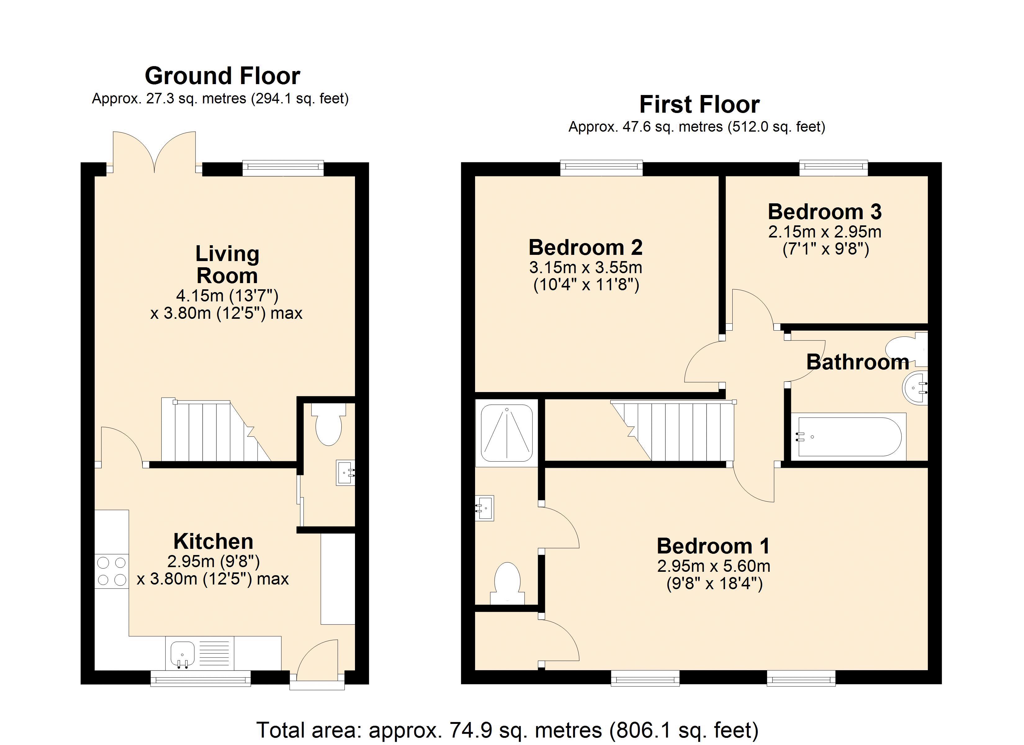 Rupert Street, Lower Pilsley, Chesterfield S45, 3 bedroom semidetached