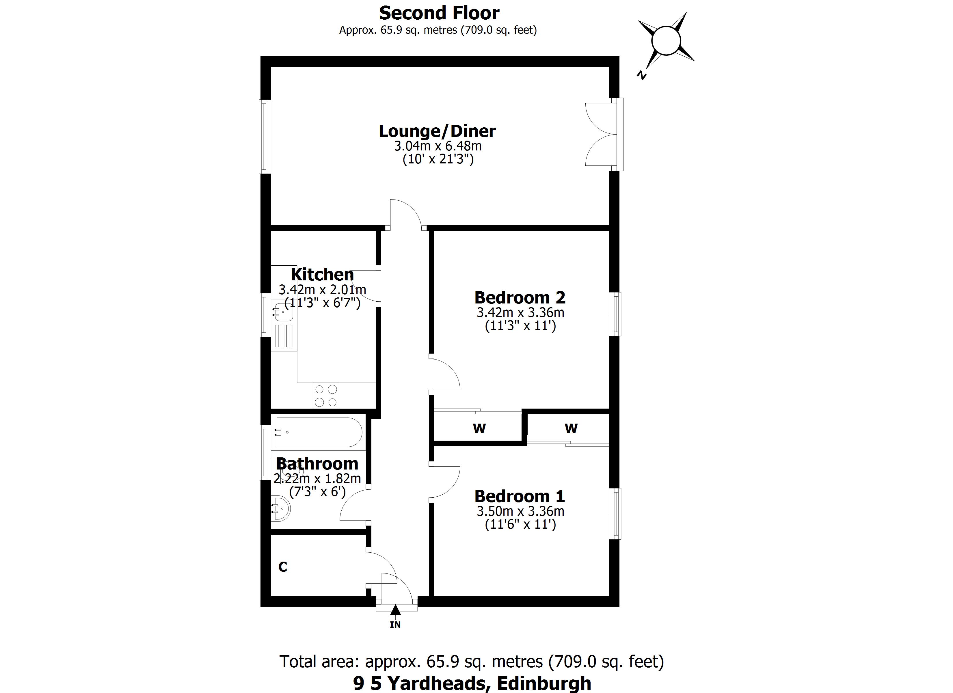 2 bed flat for sale in Yardheads, Edinburgh EH6 Zoopla