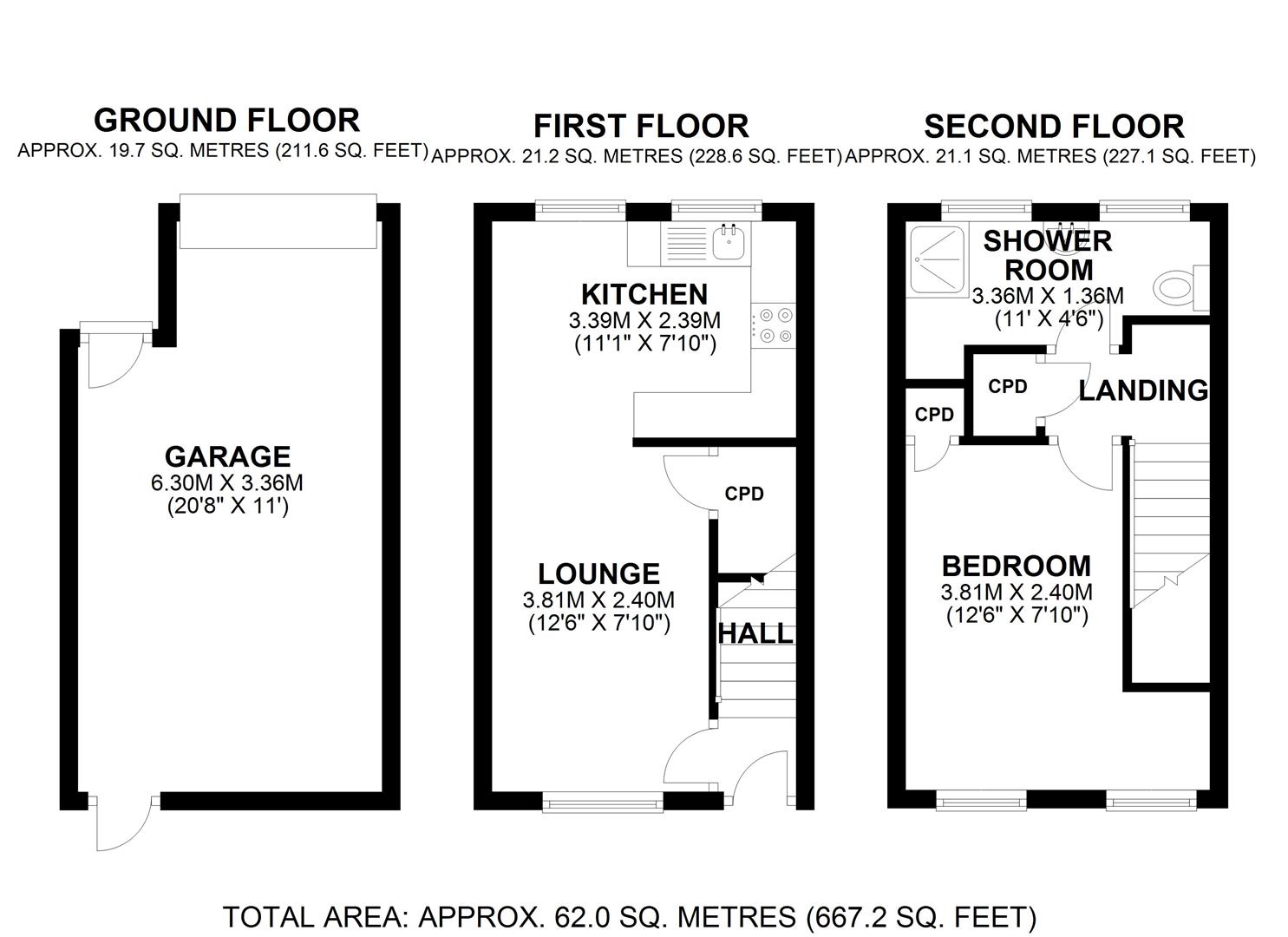 Oakleigh Close, Swanley BR8, 1 bedroom end terrace house for sale