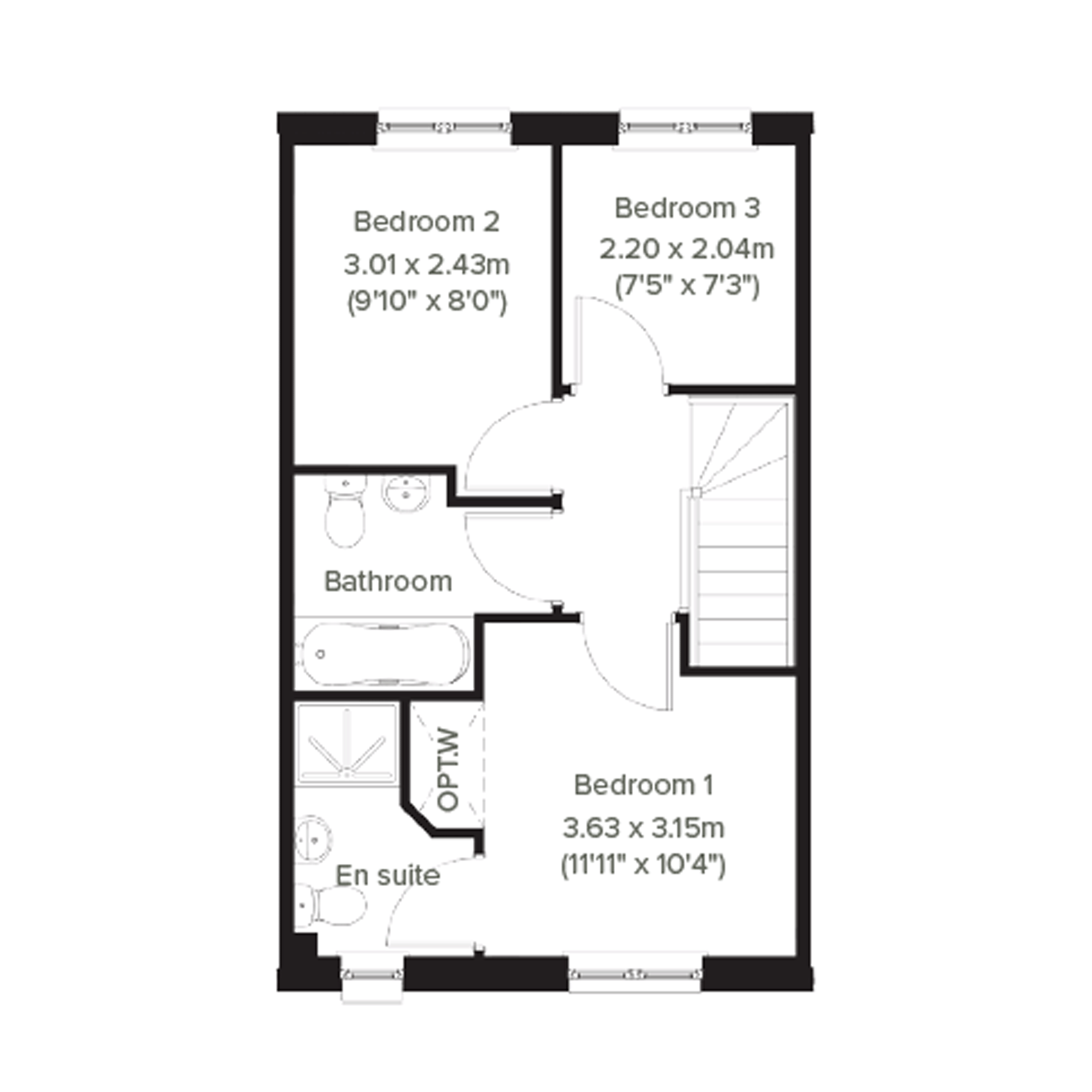 "The Newmore" at Bellside Road, Cleland, Motherwell ML1, 3 bedroom end