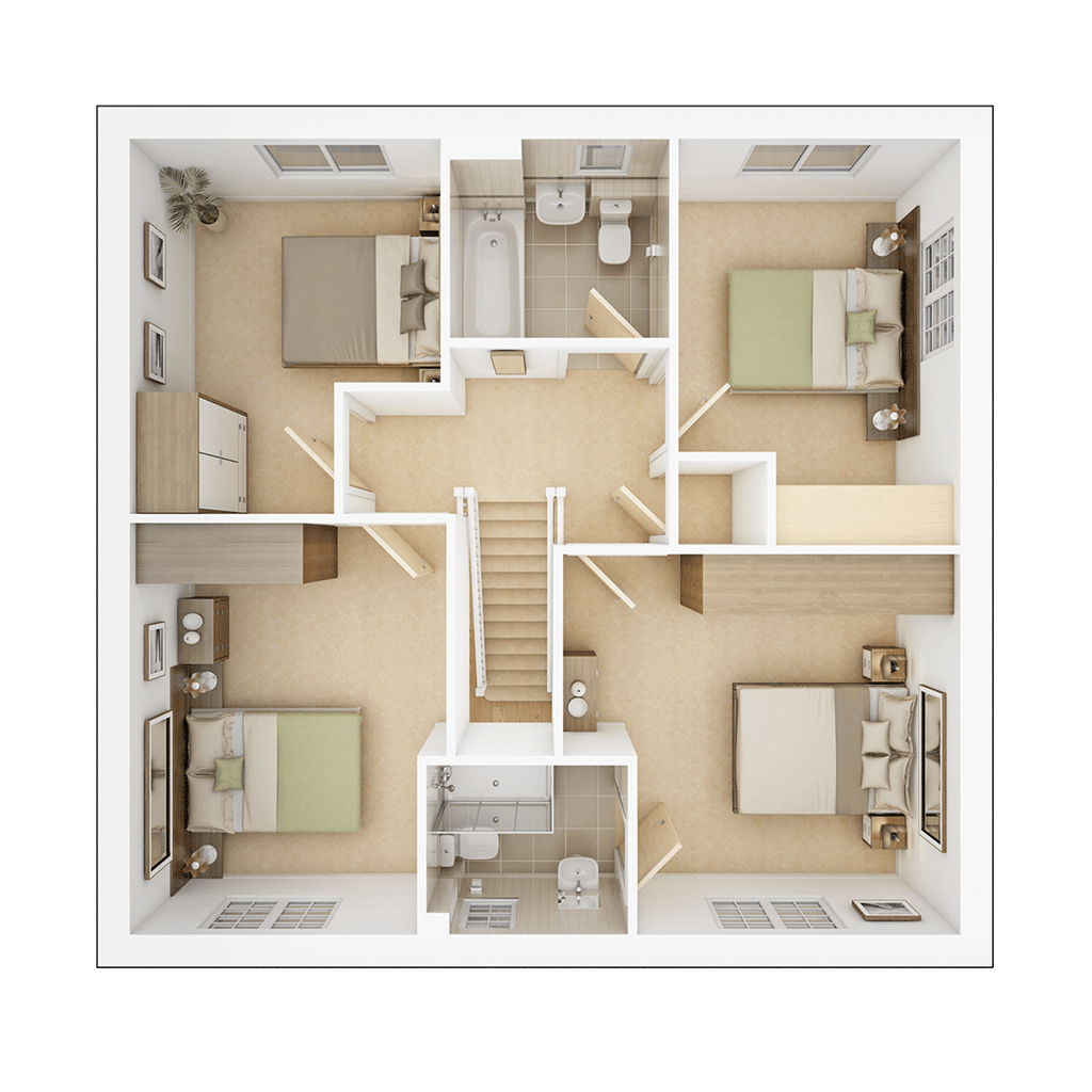"The Manford Plot 46" at South Edge, Hipperholme, Halifax HX3, 4 bedroom detached house for