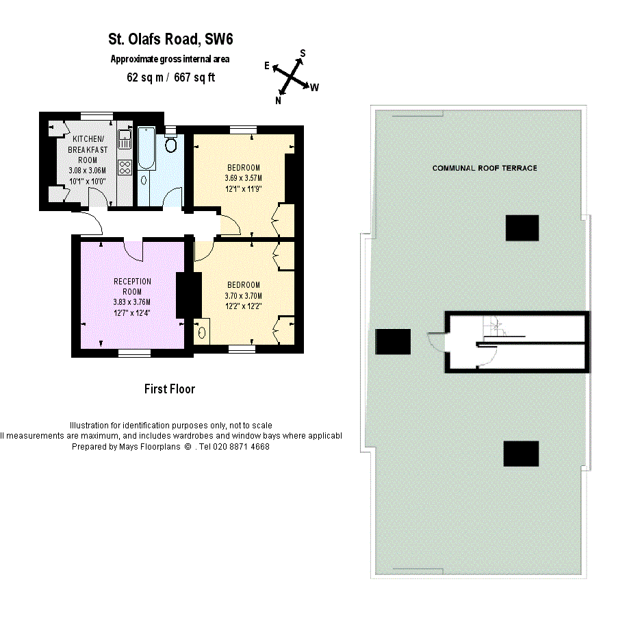 St Olaf's Road, Fulham, London SW6, 2 bedroom flat for sale 61865408