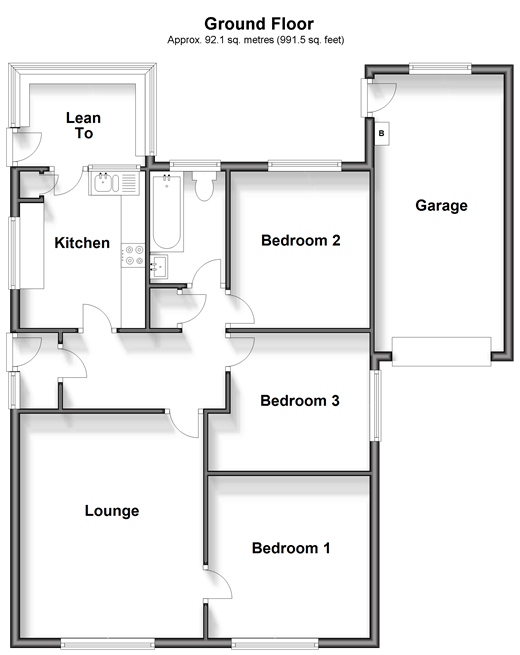 3 bed detached bungalow for sale in Boxley Road, Walderslade, Chatham