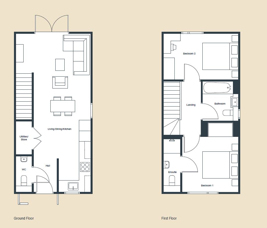 Park View, Houlton, Rugby CV23, 2 bedroom terraced house for sale