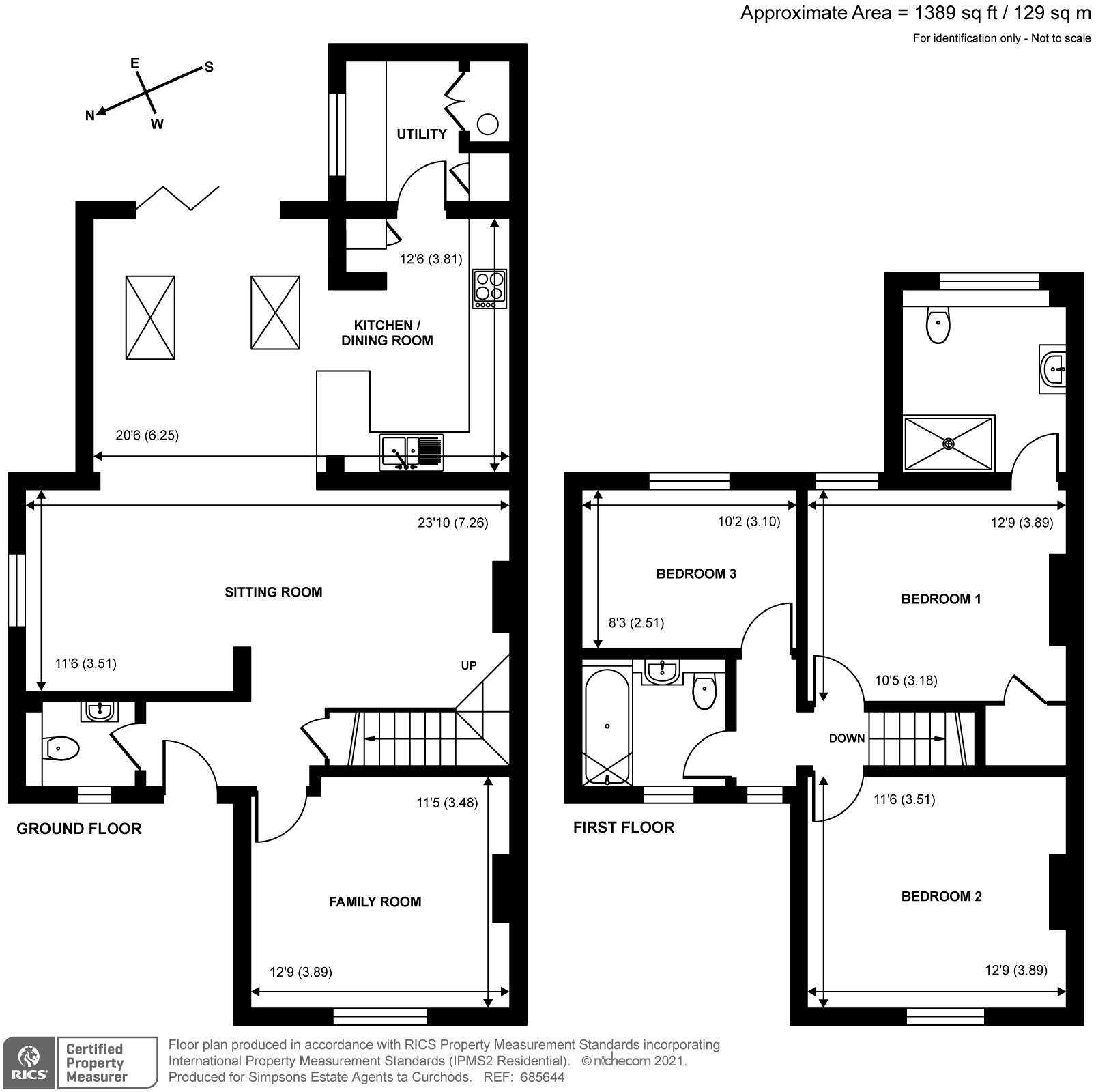 Townsend Cottages, Coldharbour Road, Pyrford GU22, 3 bedroom semi
