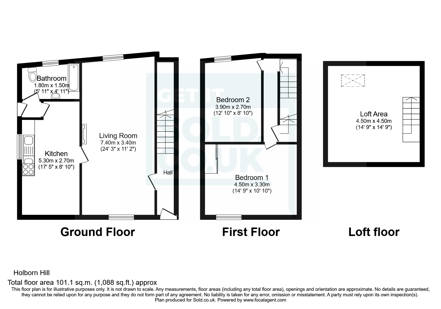 Holborn Hill, Millom, Cumbria LA18, 2 bedroom end terrace house for