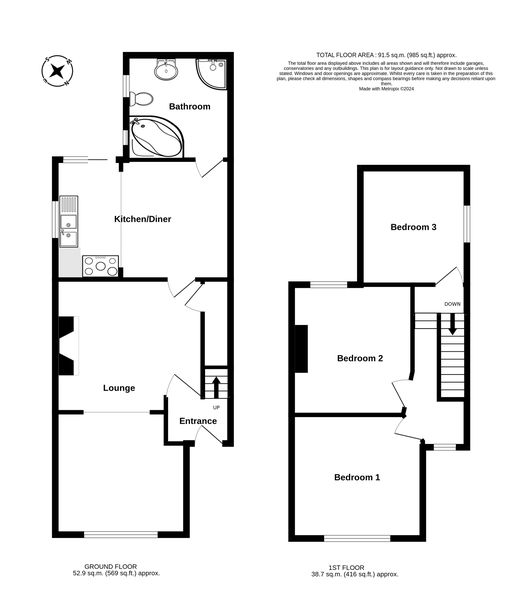 St Richards Road, Deal, Kent CT14, 3 bedroom detached house for sale