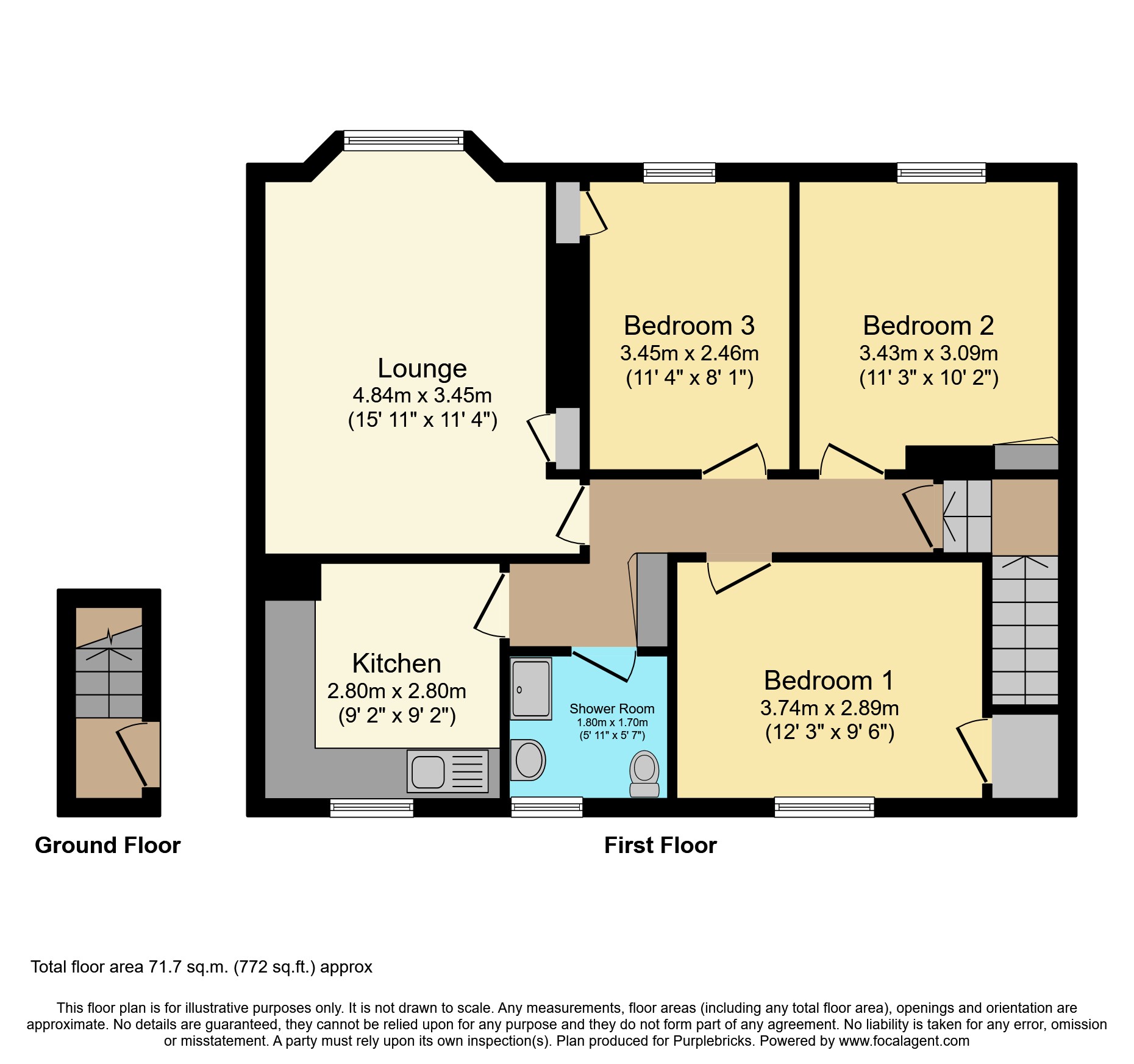 Cluny Drive, Paisley PA3, 3 bedroom flat for sale 61705960