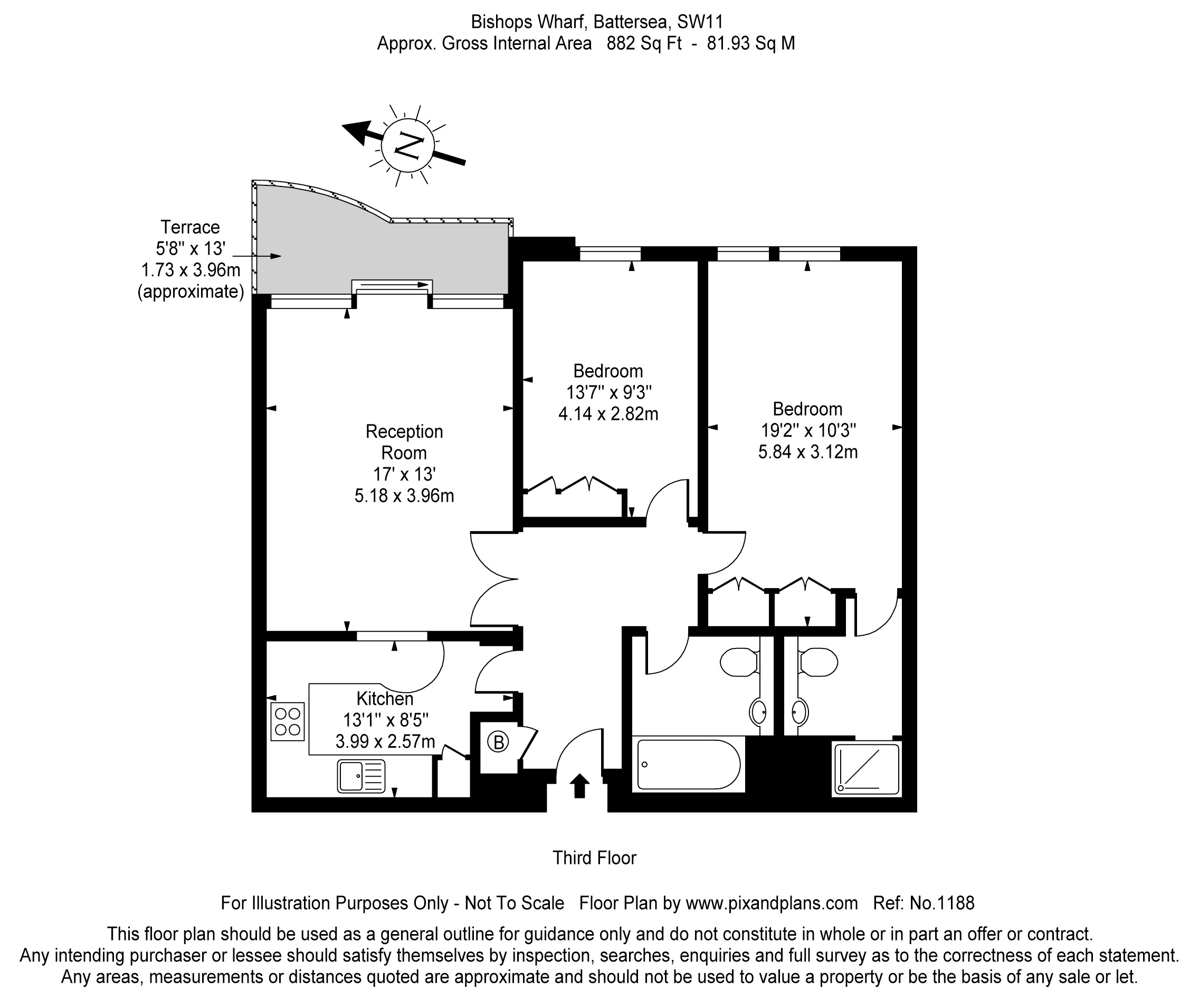 Parkgate Road, London SW11, 2 bedroom flat to rent 56423053