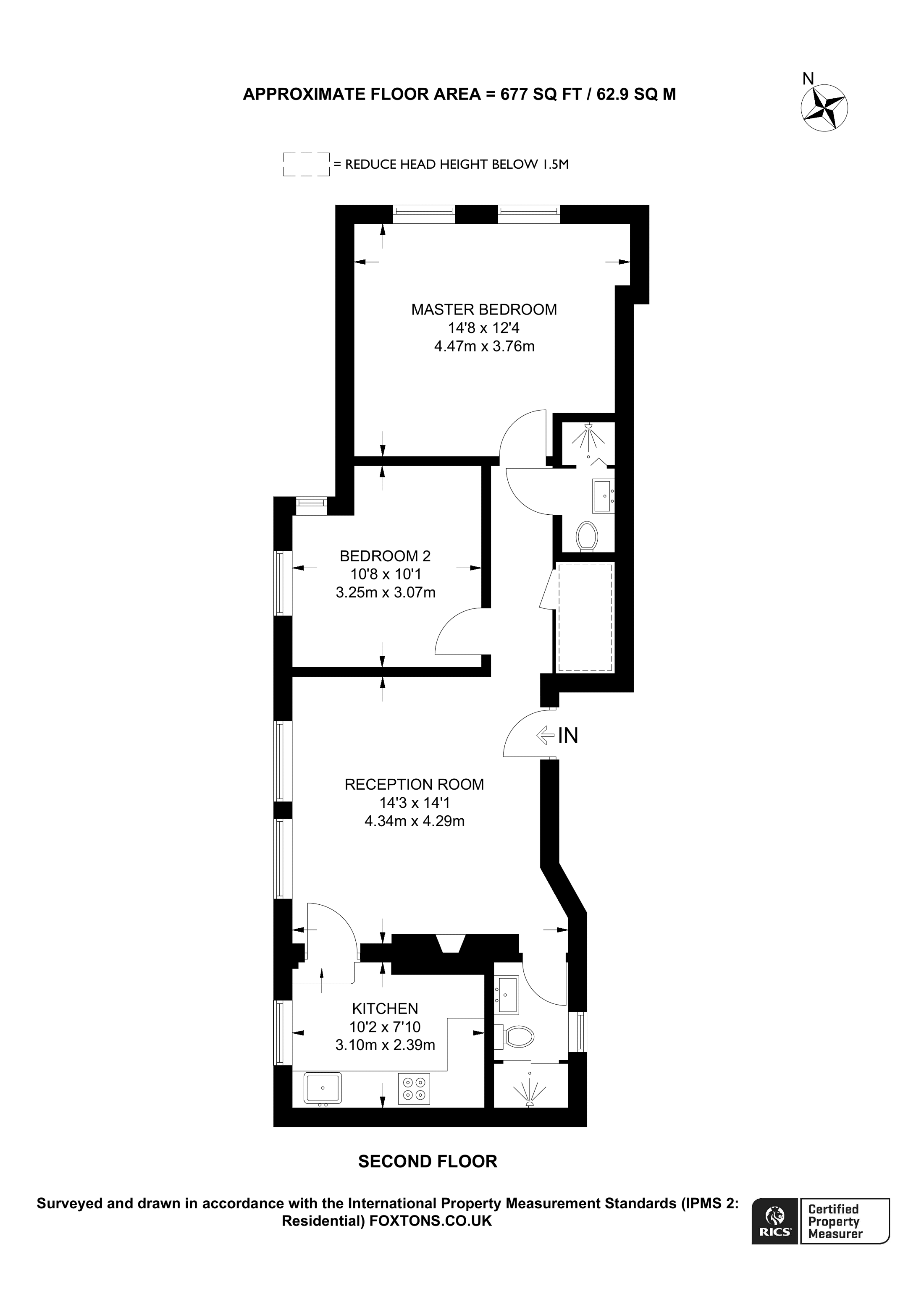2 bed flat for sale in Stapleton Hall Road, Stroud Green, London N4