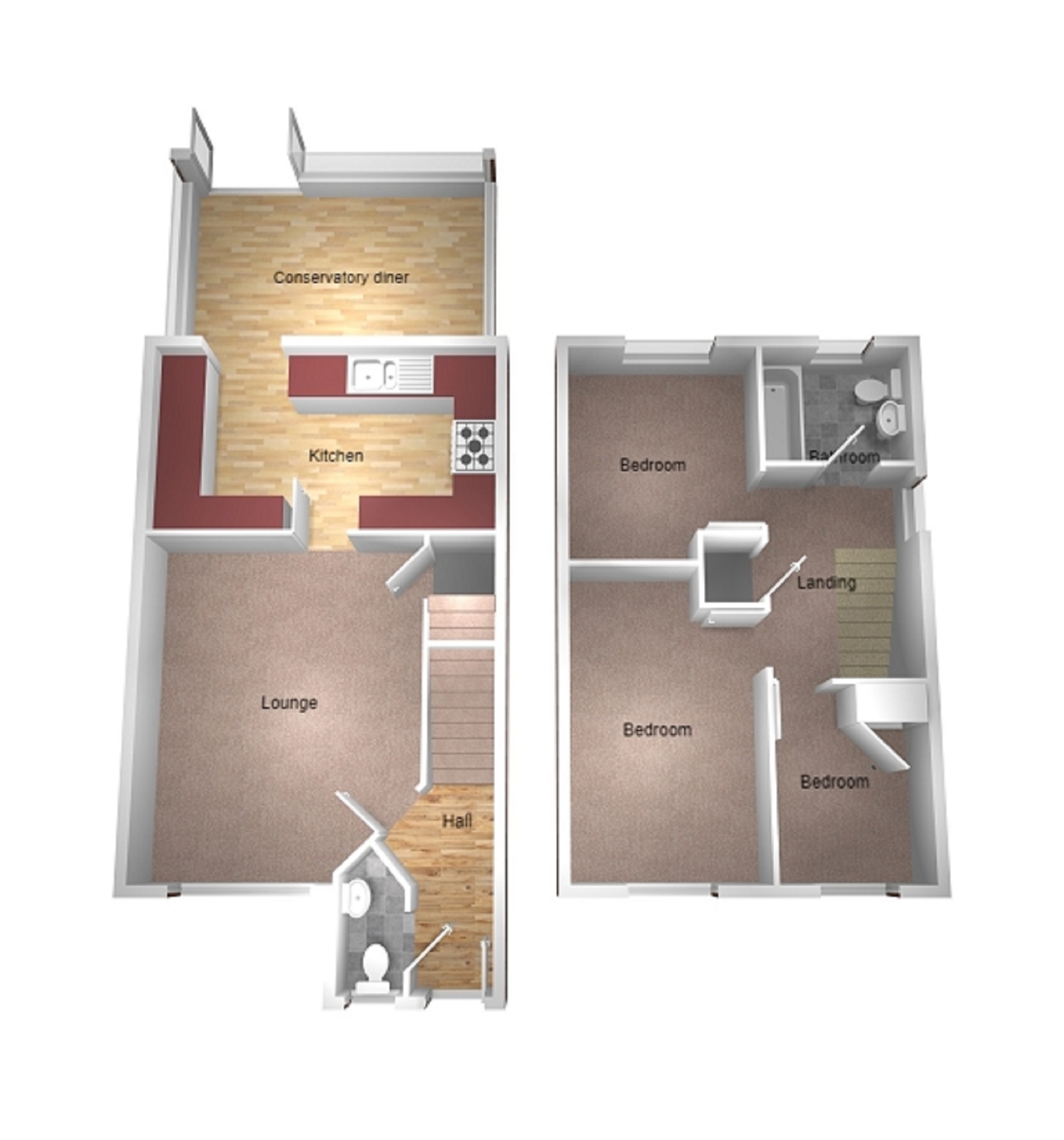 Vale Park, Broadlands, Bridgend County. CF31, 3 bedroom semidetached