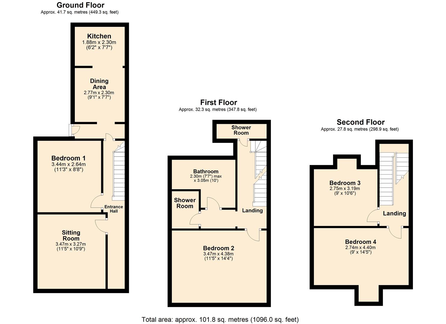 Portland Street, Exeter EX1, 4 bedroom terraced house to rent