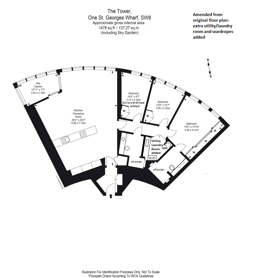 1 St. Wharf, London SW8, 3 bedroom flat for sale 62824916