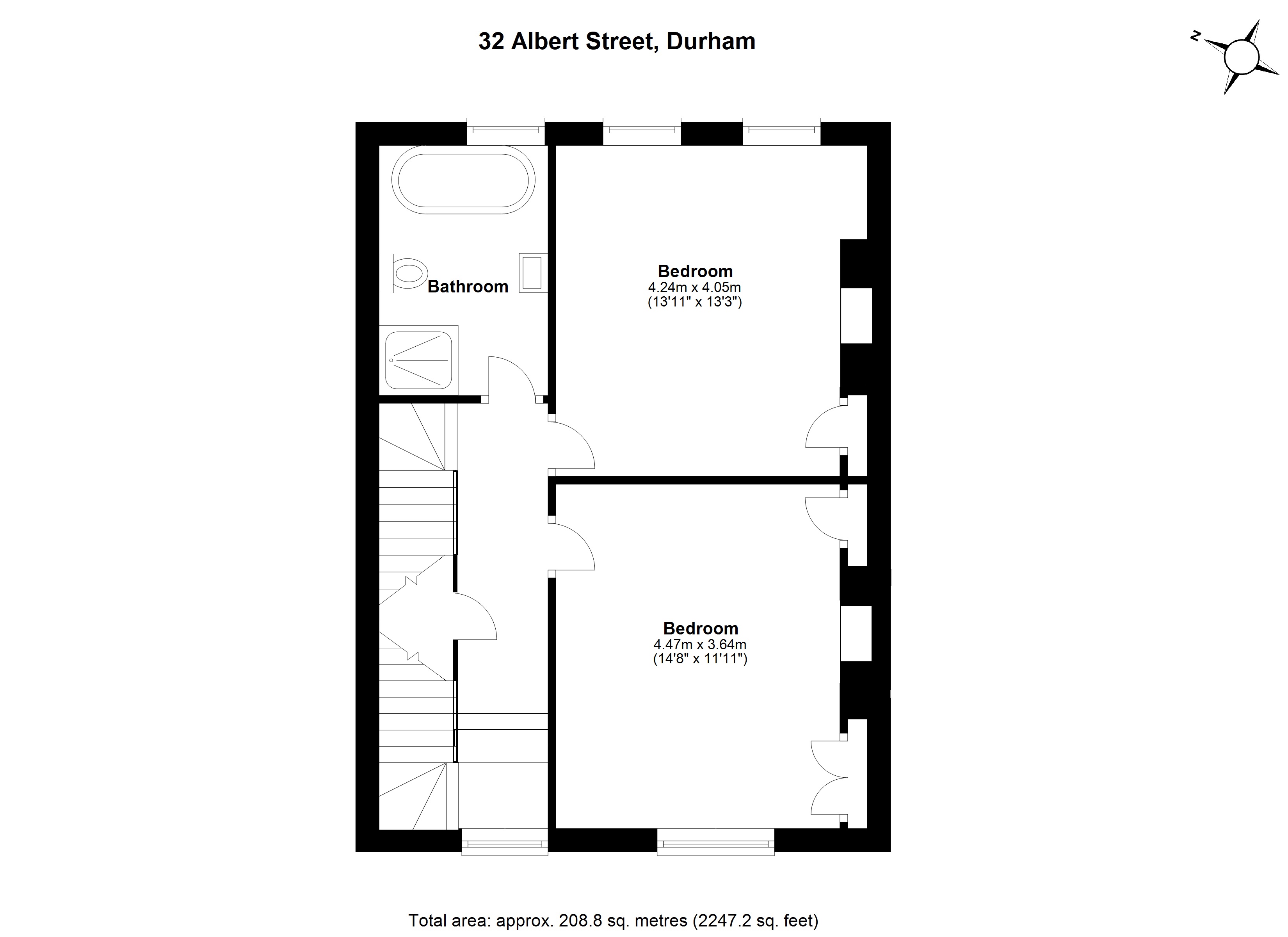 Prospect House, 32 Albert Street, Durham, County Durham DH1, 4 bedroom