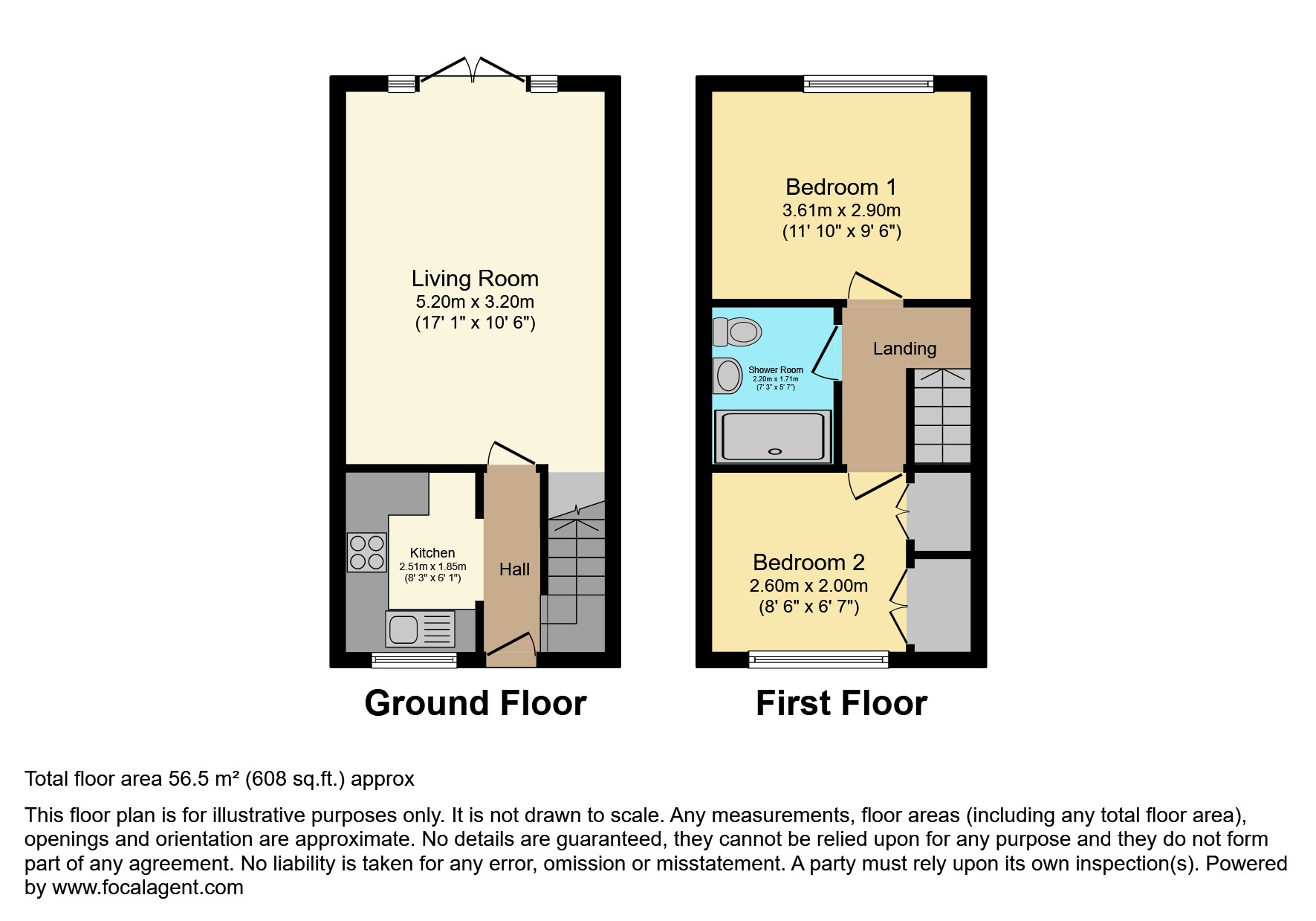 2 bed terraced house for sale in Pennine Road, Bromsgrove B61
