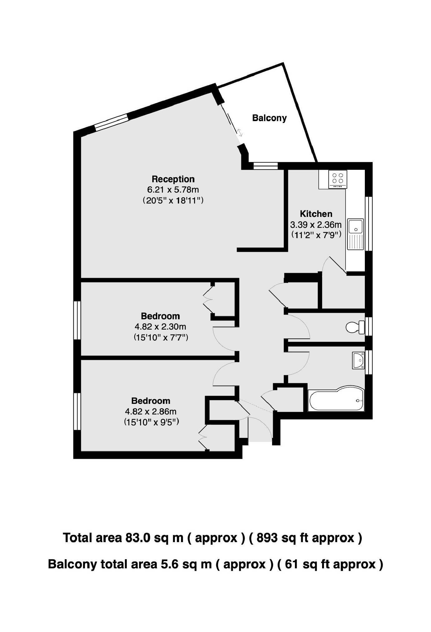 Riverside Road, Staines TW18, 2 bedroom flat for sale 64680653