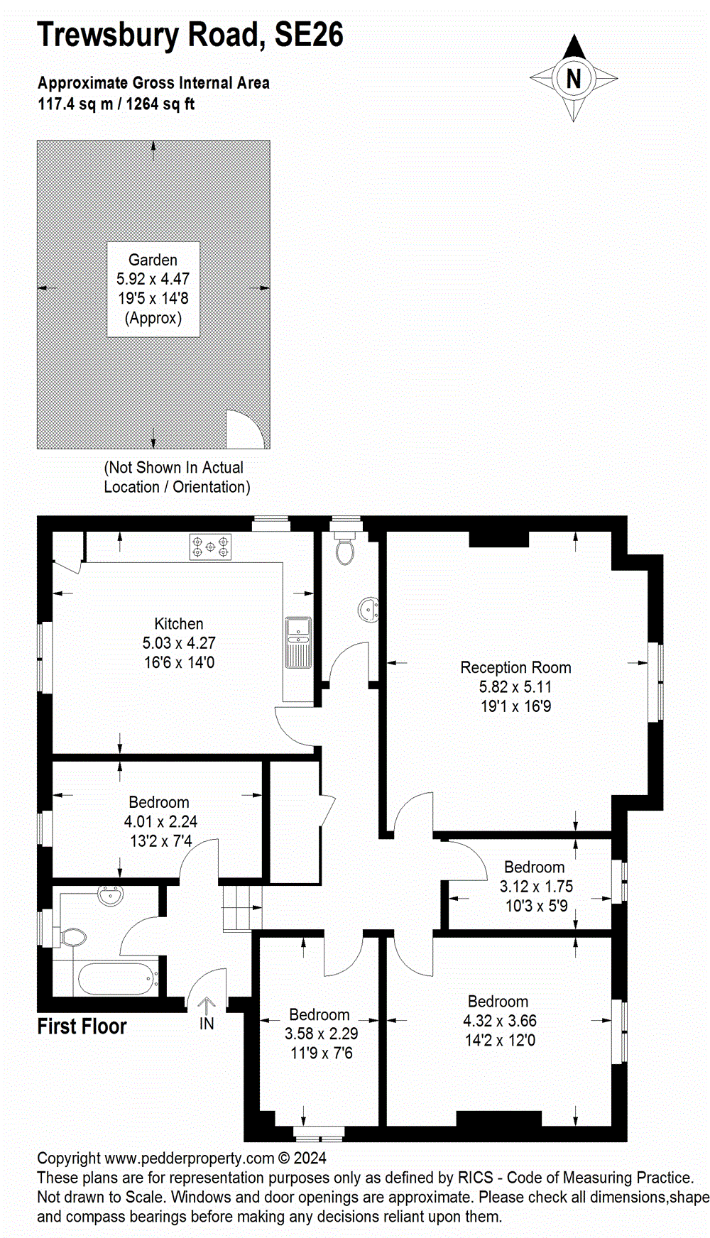 Trewsbury Road, Sydenham, London SE26, 4 bedroom flat for sale