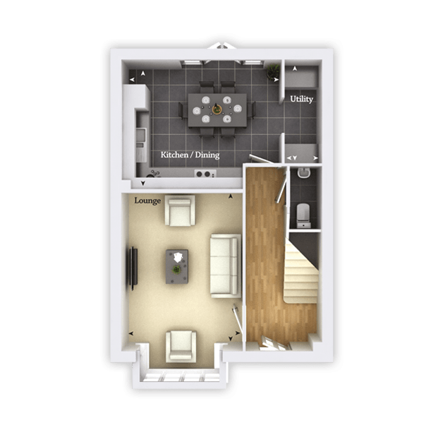 "The Yarkhill" at Pepper Lane, Standish, Wigan WN6, 3 bedroom detached