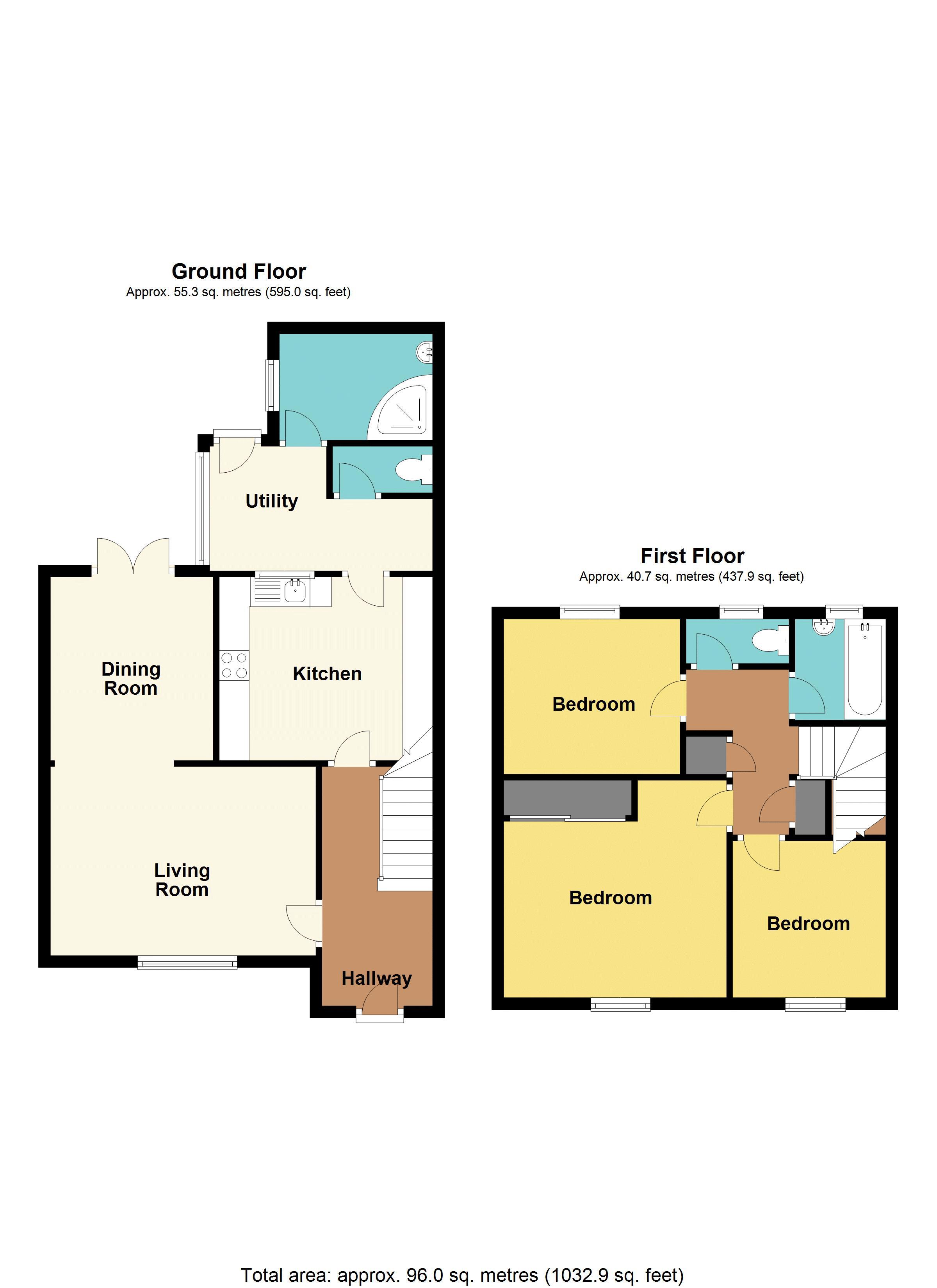 Melbourne Court, Greenmeadow, Cwmbran NP44, 3 bedroom end terrace house