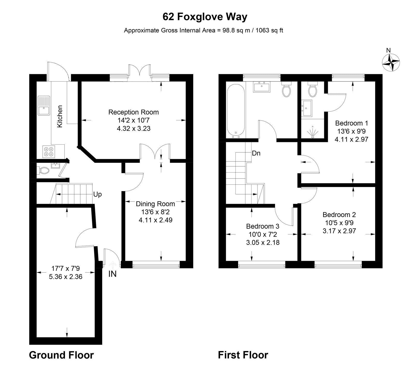 Foxglove Way, Thatcham, Berkshire RG18, 3 bedroom detached house for