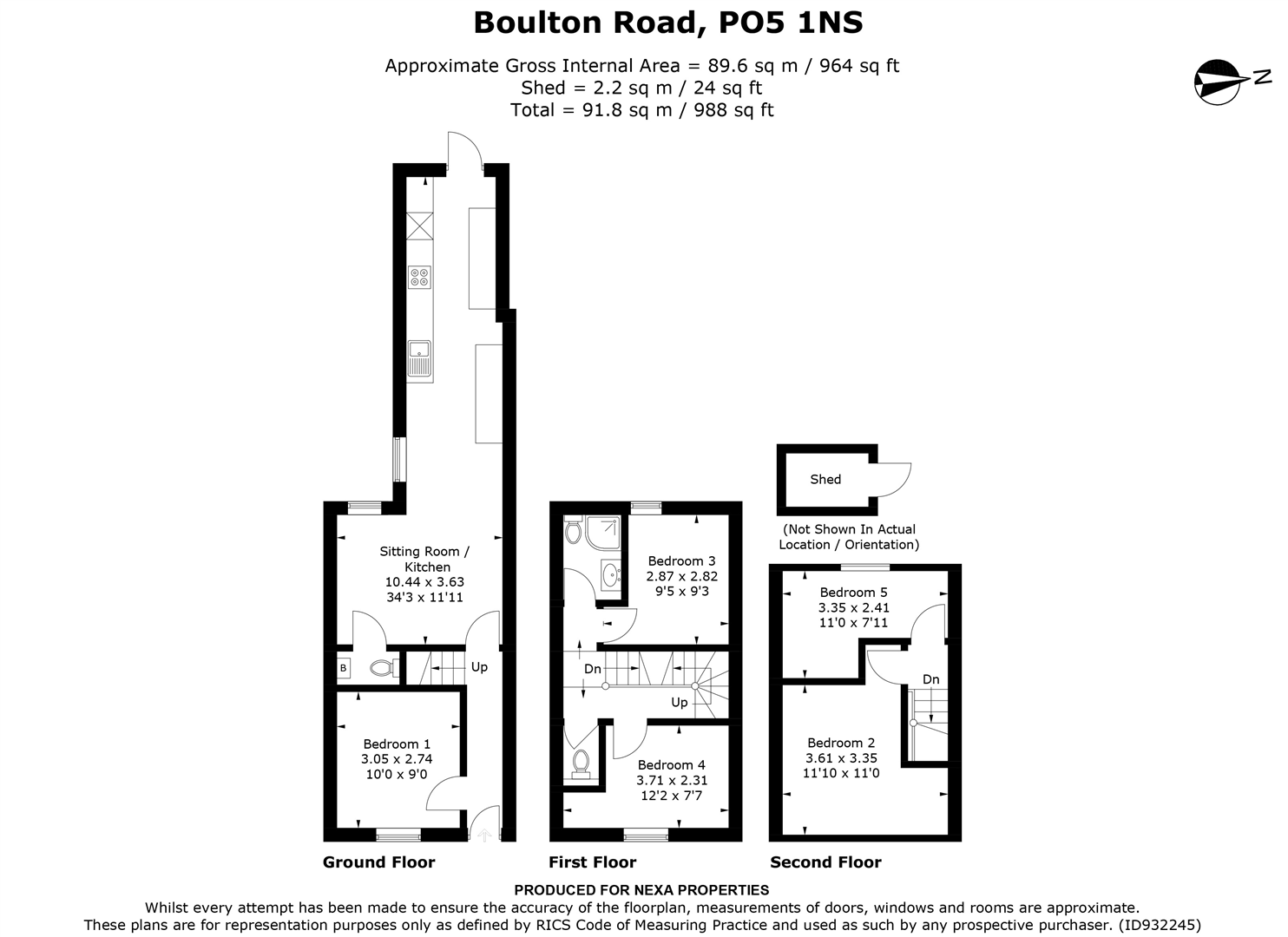 Boulton Road, Southsea PO5, 5 bedroom terraced house for sale 64307420 PrimeLocation