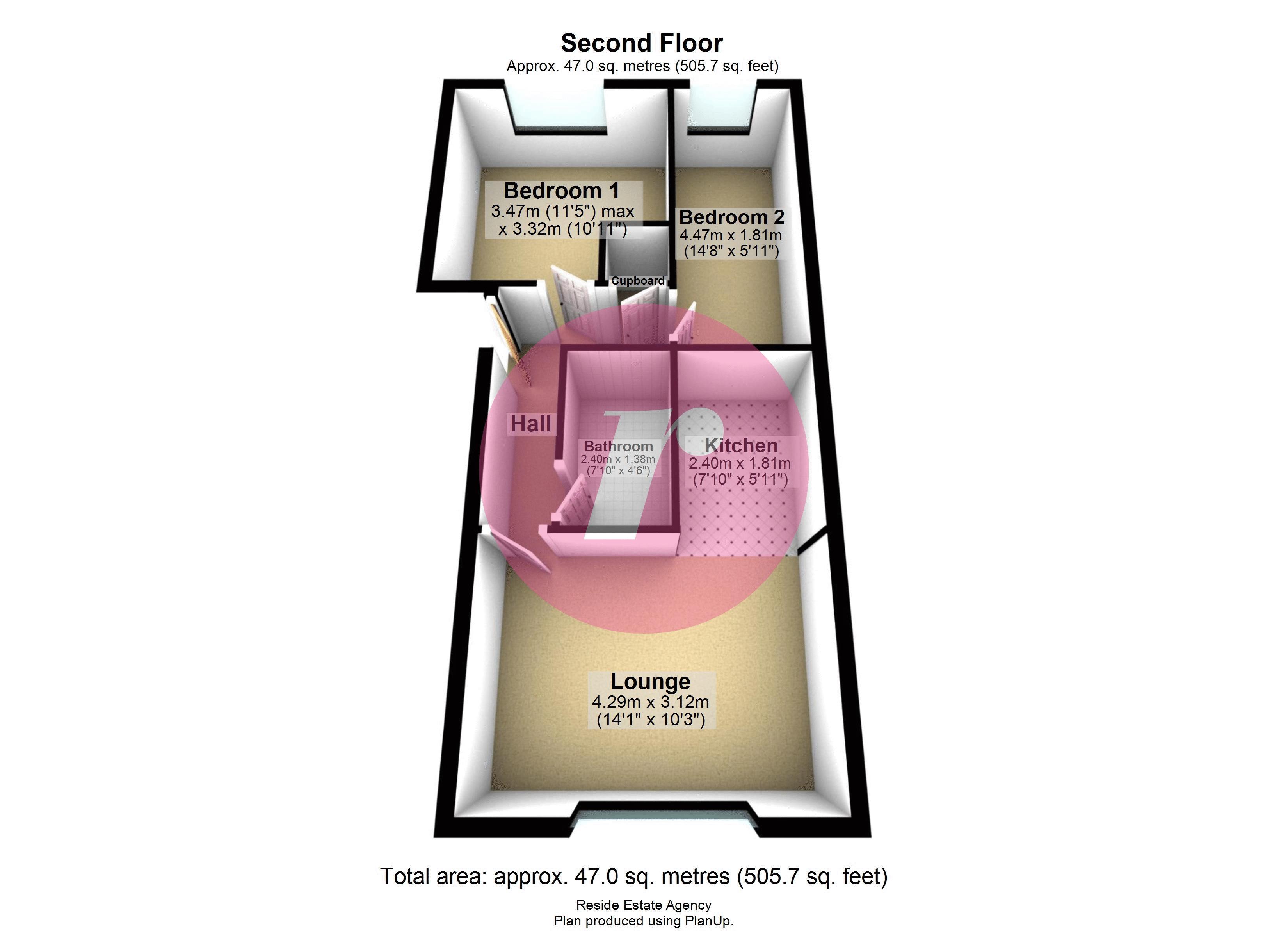 Village Court, Whitworth, Rossendale OL12, 2 bedroom flat to rent