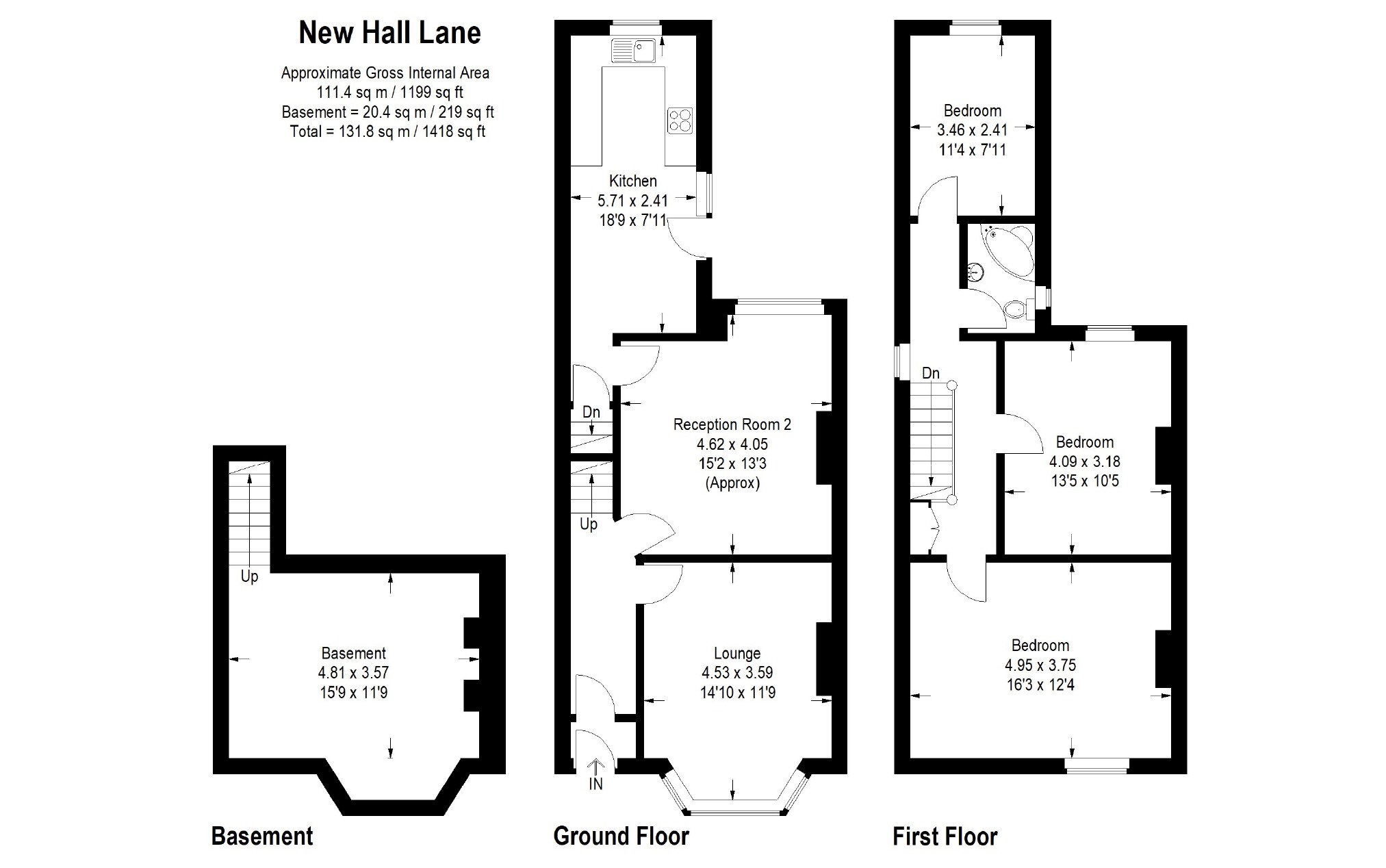New Hall Lane, Preston PR1, 3 bedroom terraced house for sale