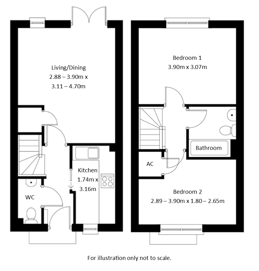 Gwartha Close, Gwallon Keas, St Austell, Cornwall PL25, 2 bedroom