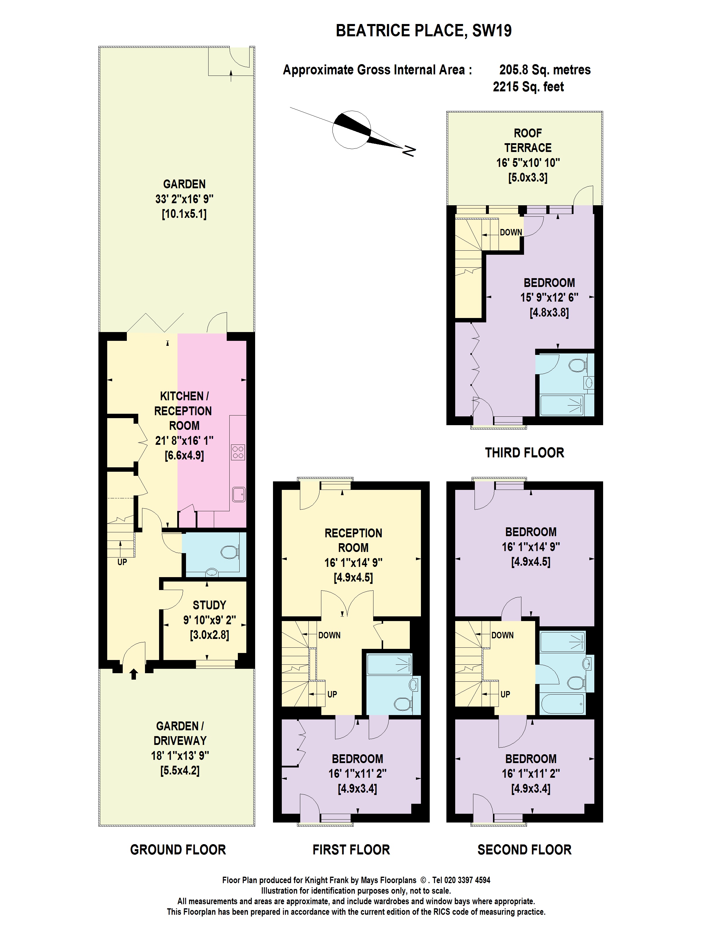 Beatrice Place, Wandsworth, London SW19, 5 bedroom end terrace house