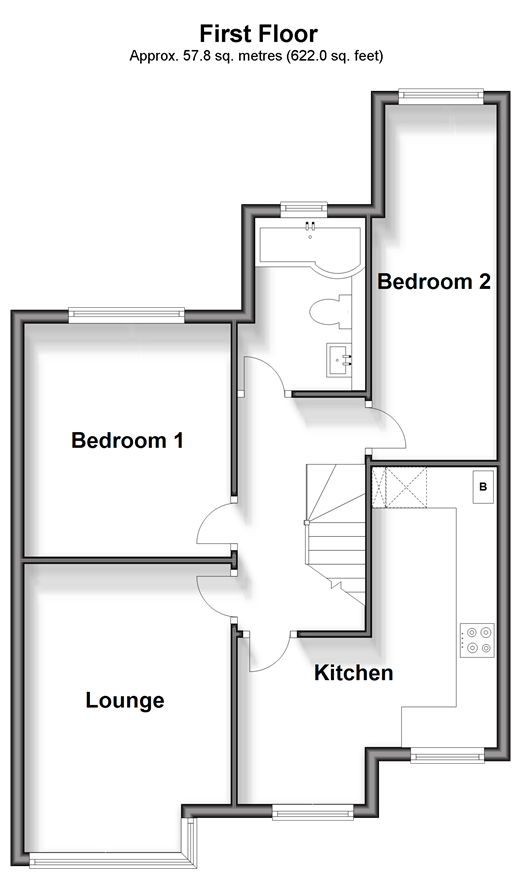 Dilston Road, Leatherhead, Surrey KT22, 2 bedroom flat for sale