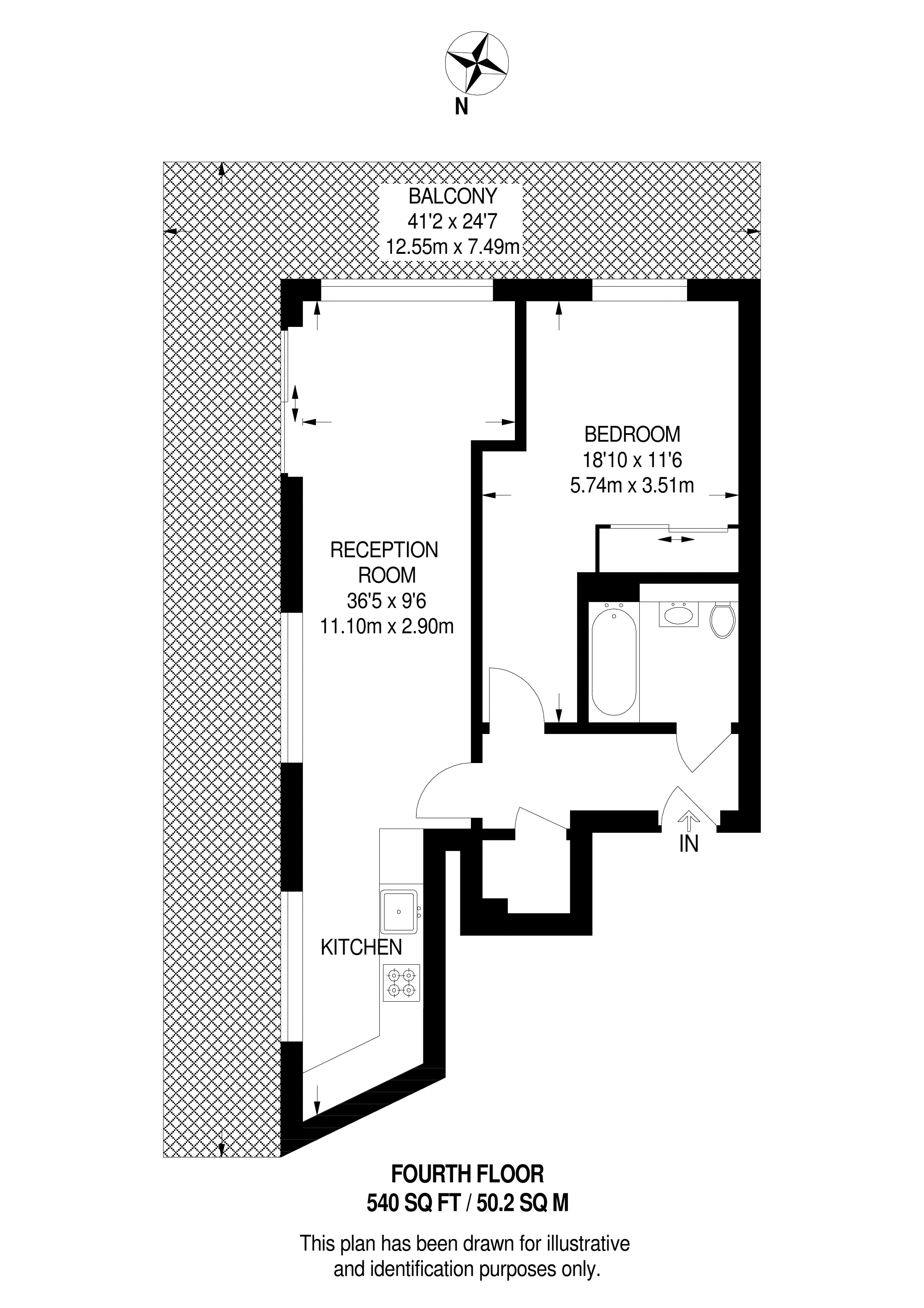 1 bed flat for sale in Fox Lane, Palmers Green, London N13 67824511