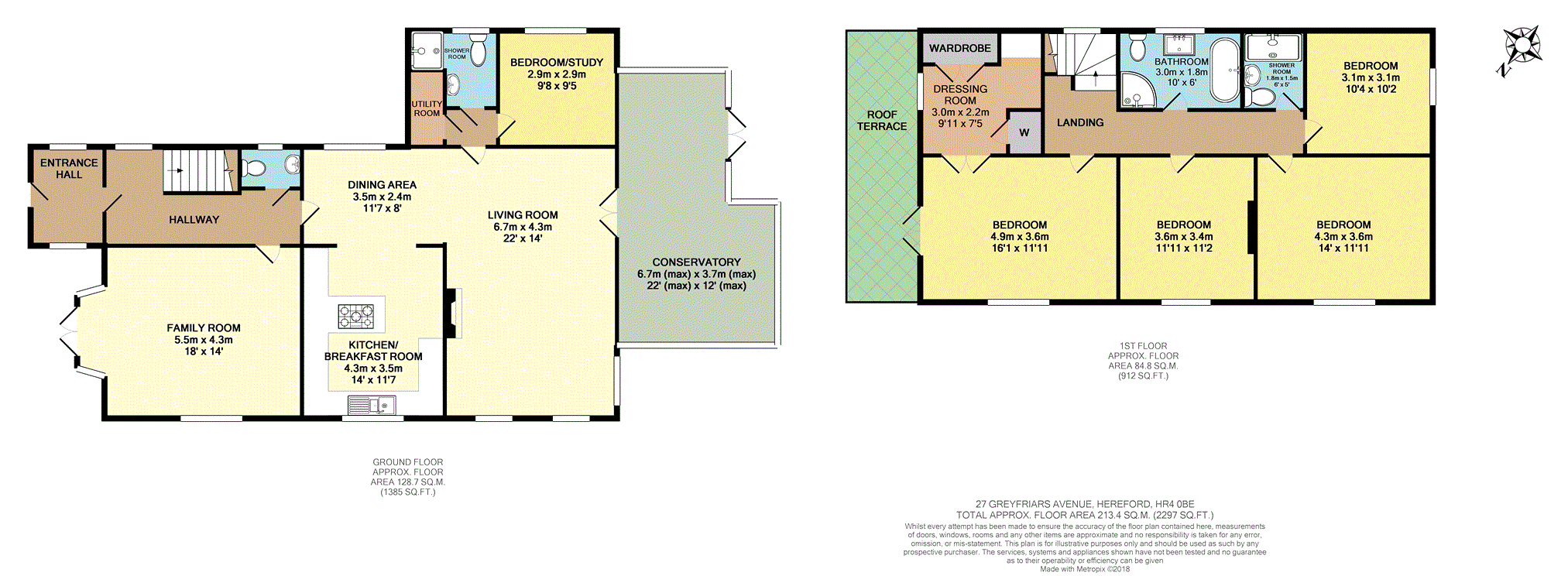 Free property report 27 Greyfriars Avenue, Hereford, HR4 0BE Chimnie
