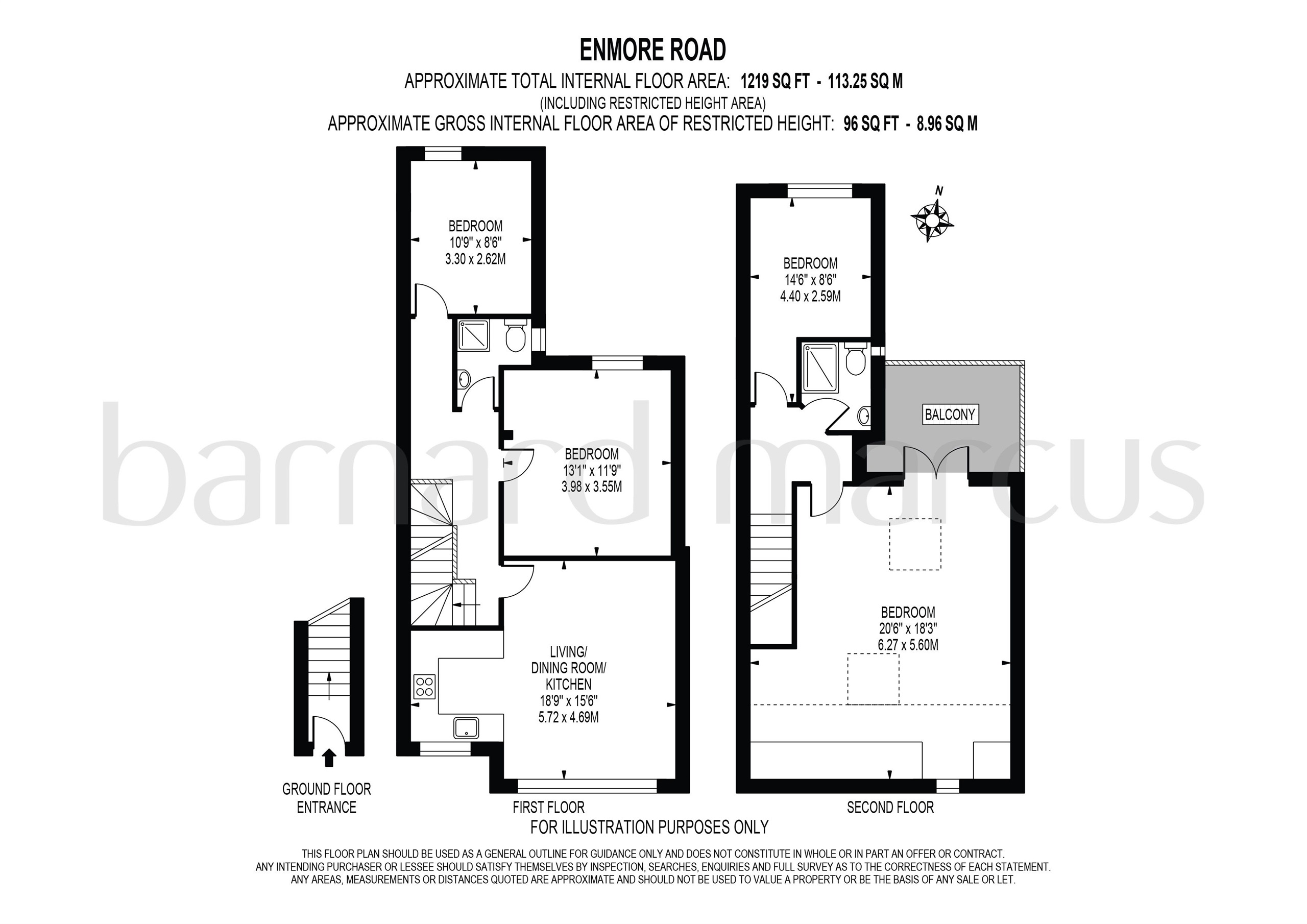 Enmore Road, London SE25, 3 bedroom flat for sale 60796690