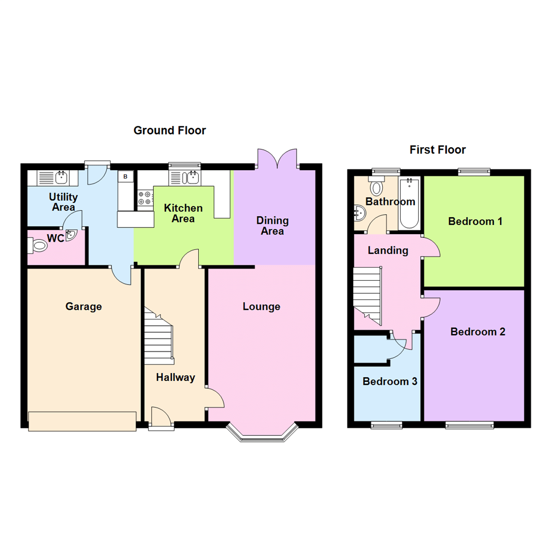 Bowls Road, Blaenporth, Cardigan SA43, 3 bedroom linkdetached house