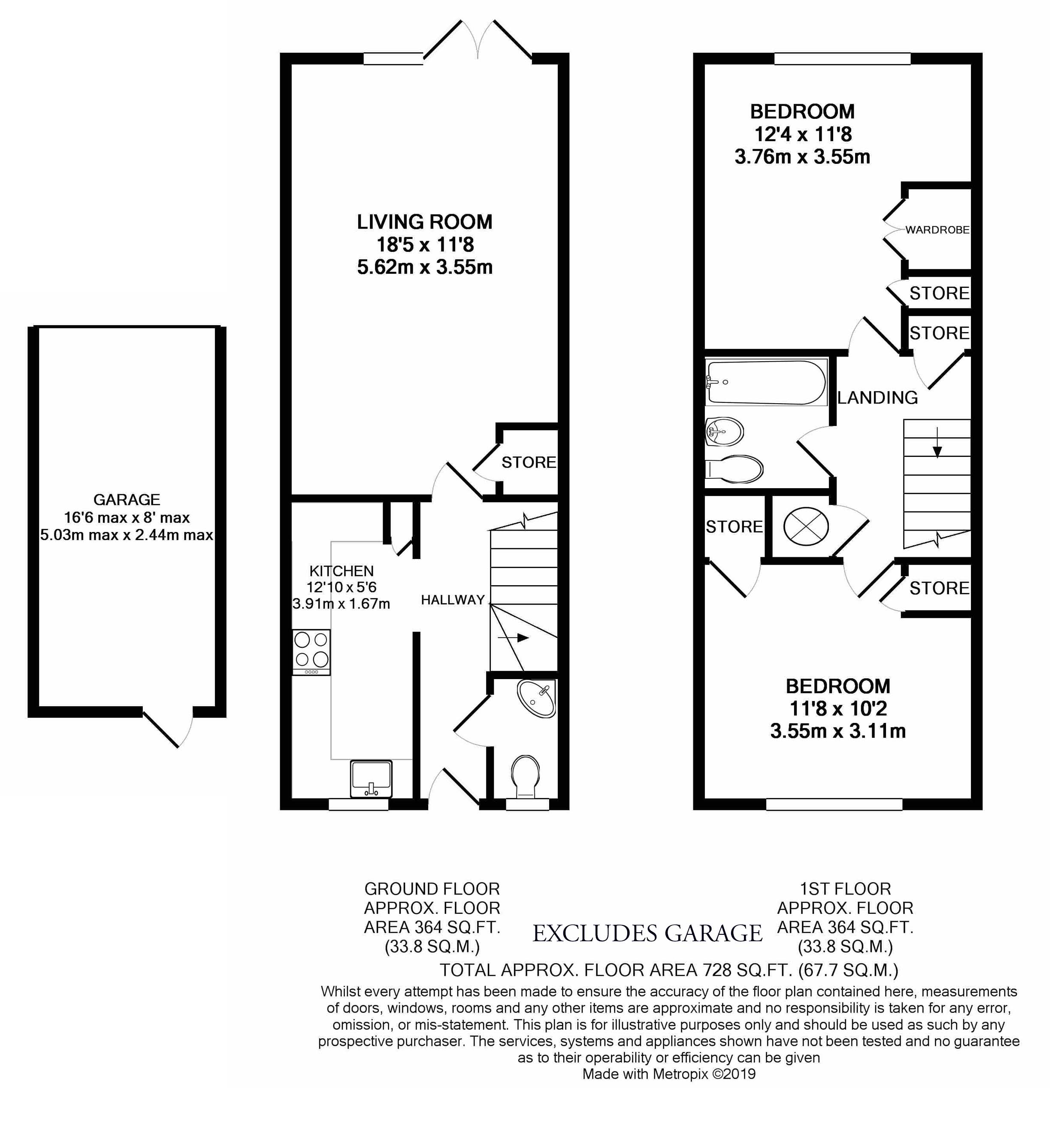 Free property report 44 Chapel Avenue, Addlestone, KT15 1UH Chimnie