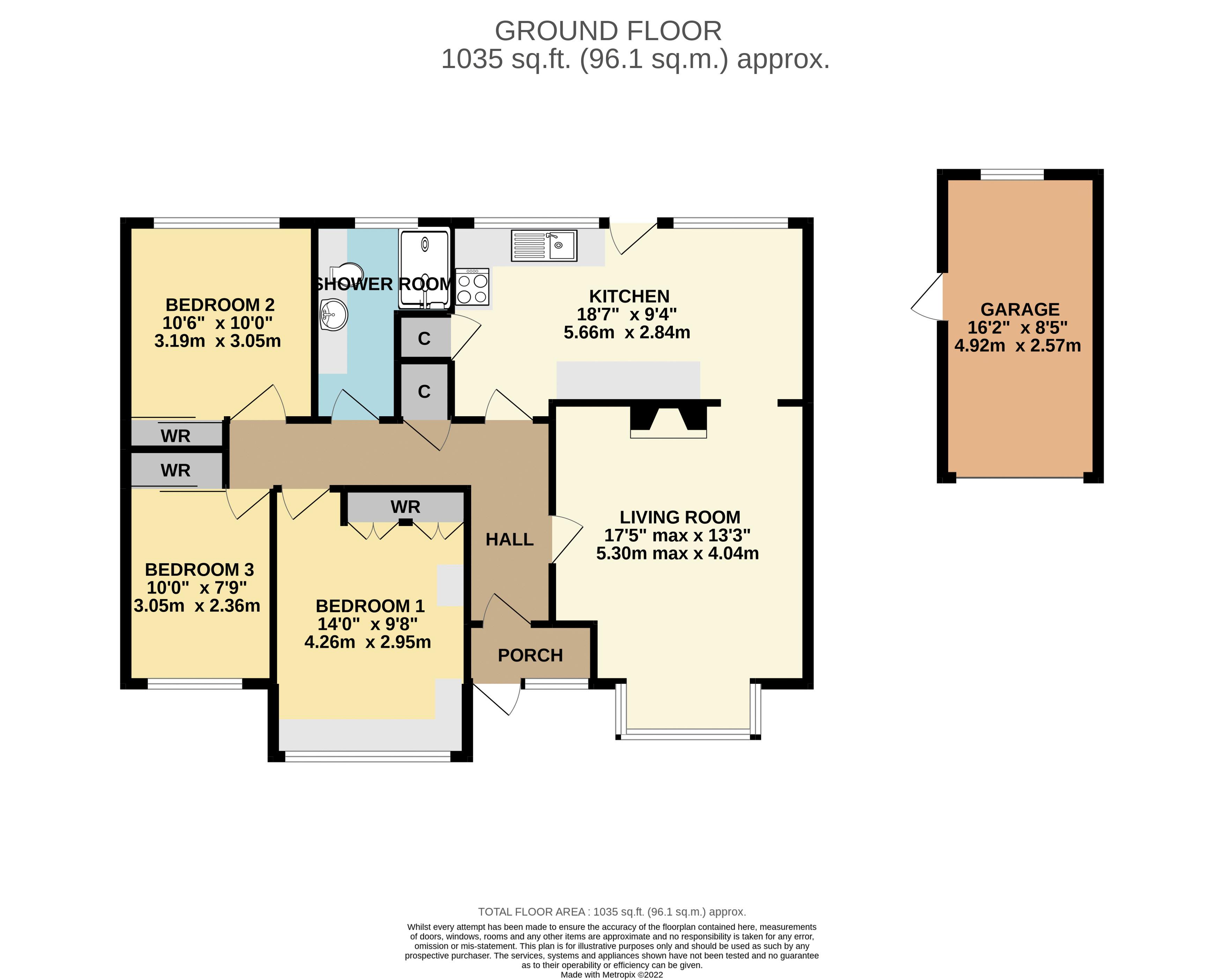 Stoke Road, Taunton TA1, 3 bedroom detached bungalow for sale