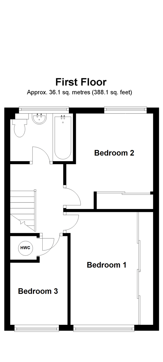3 bed terraced house for sale in Knaves Acre, Headcorn, Ashford, Kent